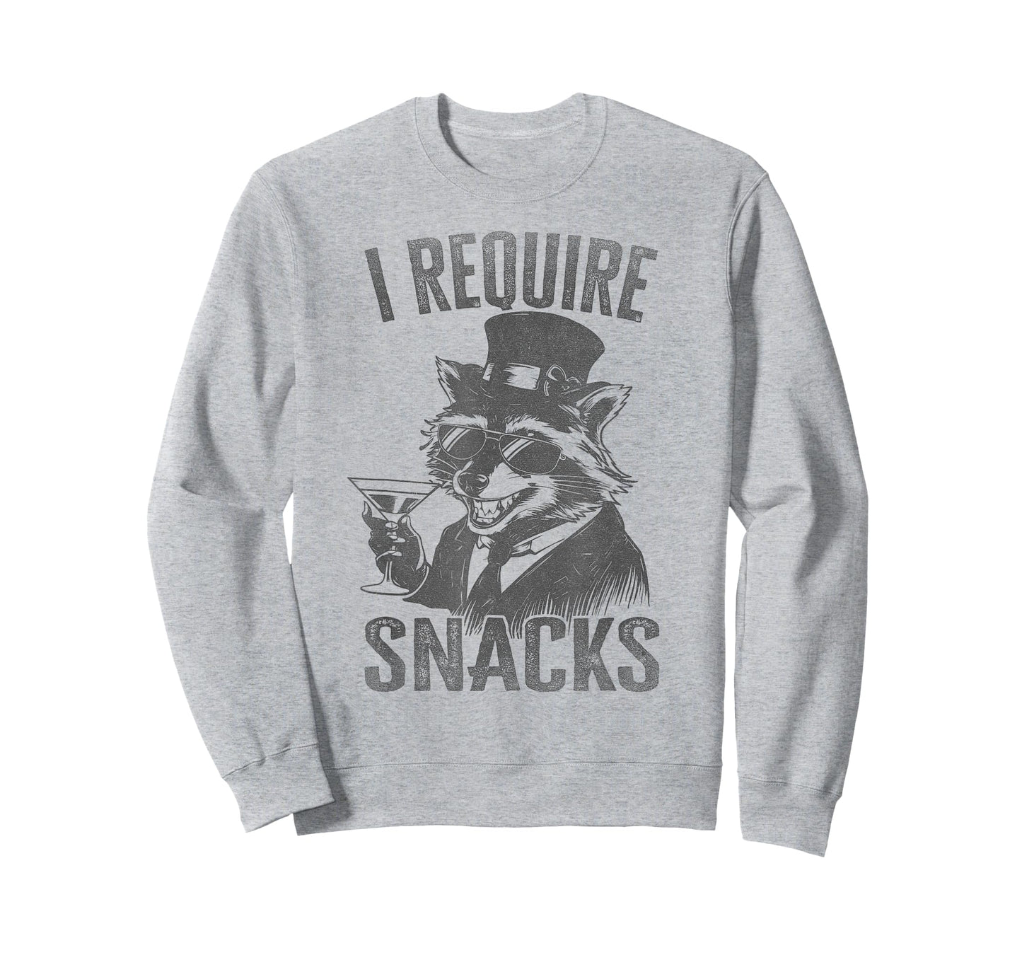 I Require Snacks Vintage Raccoon Shirt Funny Raccoon Lovers T-Shirt