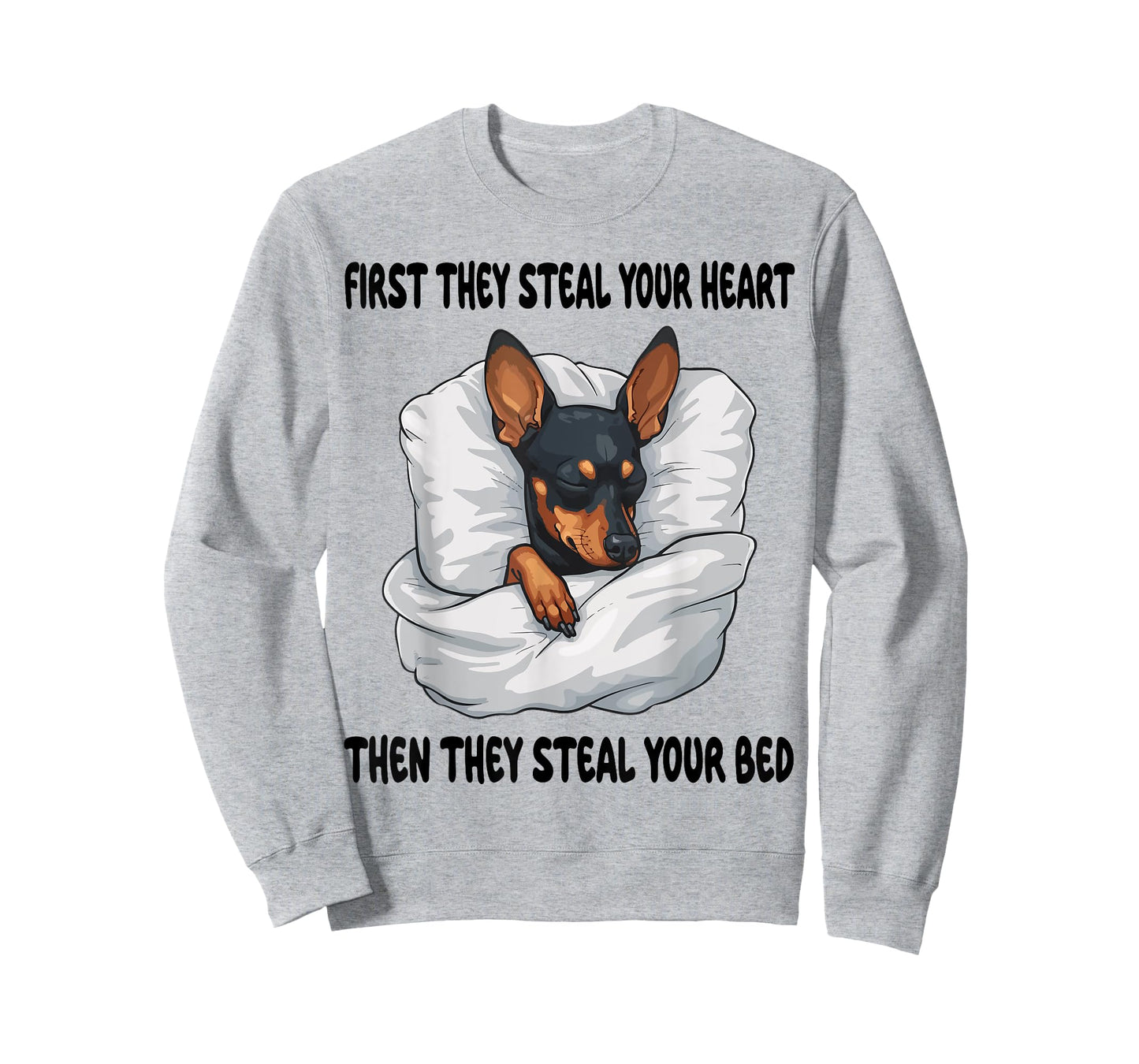 Miniature Pinscher Sleeping Pajamas Nightgown T-Shirt