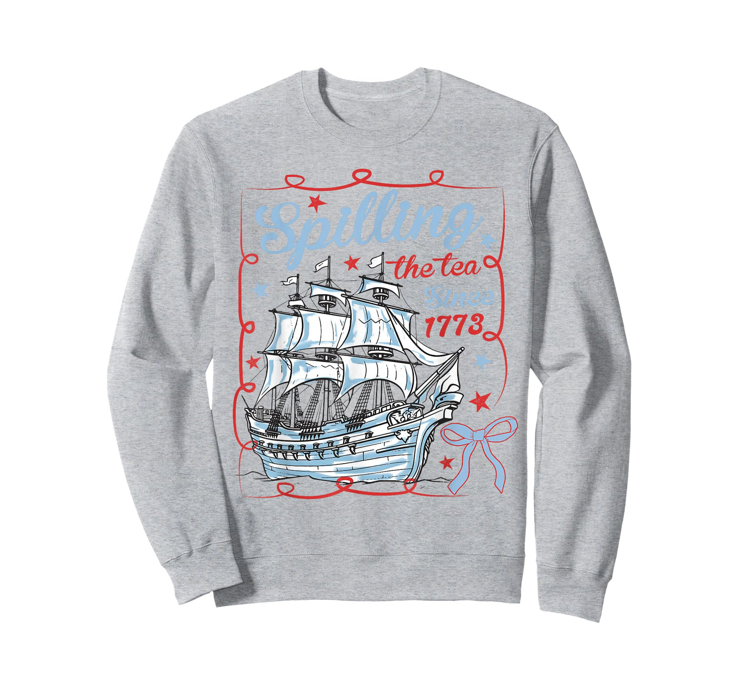Spilling The Tea Since 1773 4th Of July Patriotic American T-Shirt