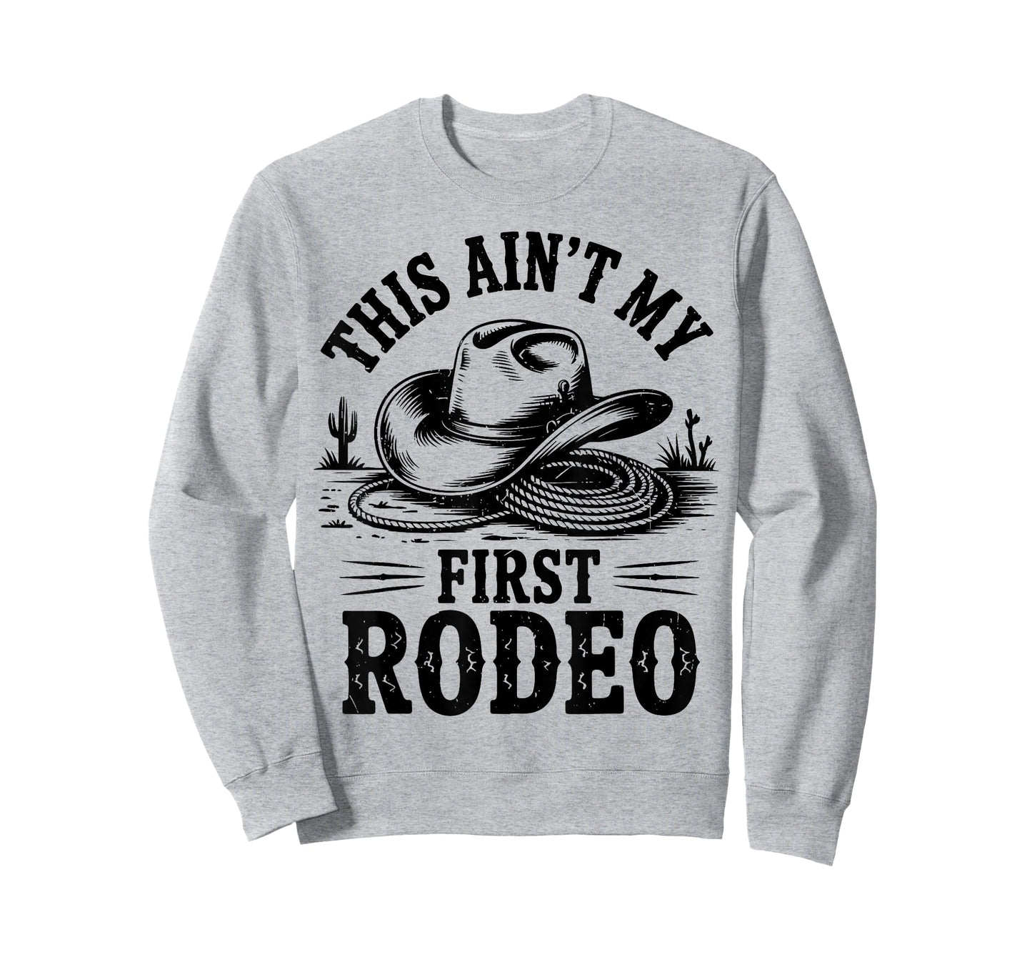 Boy This Aint My First Rodeo Western Cowboy Hats Toddler Men T-Shirt