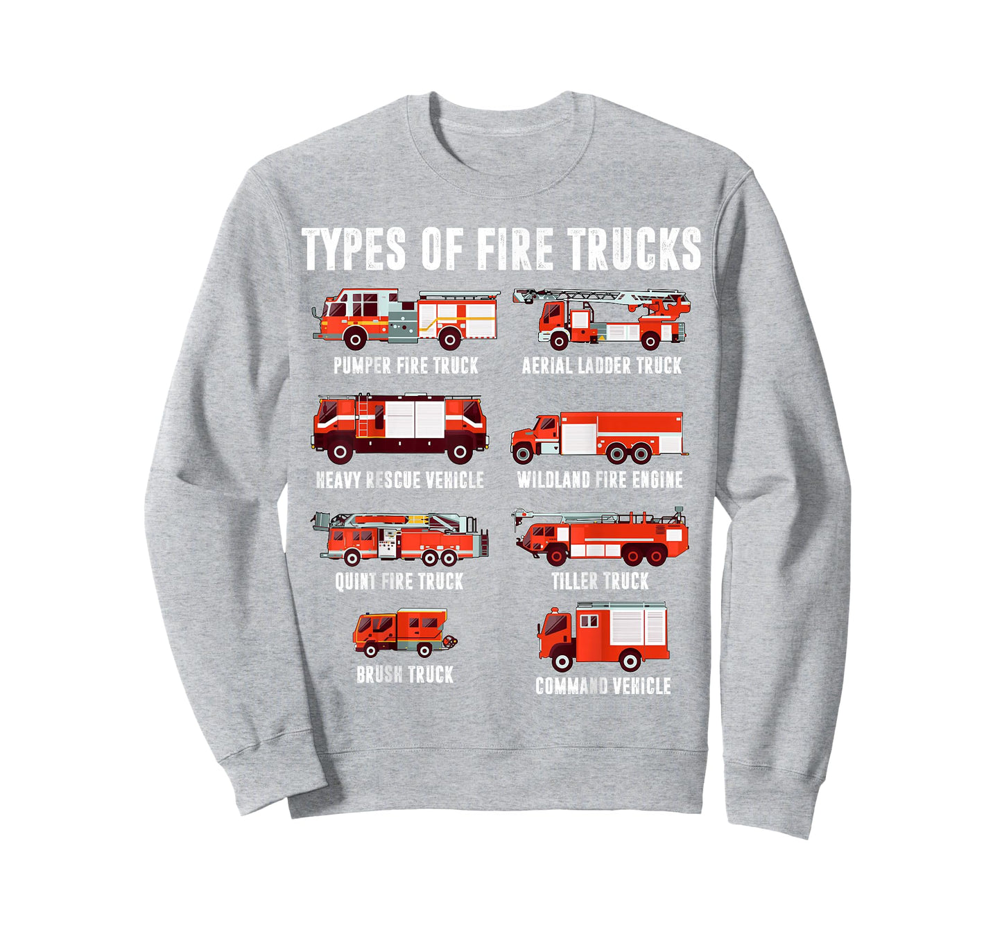 Toddler Boy Types of FireTruck Firefighter Baby Dad Fireman T-Shirt