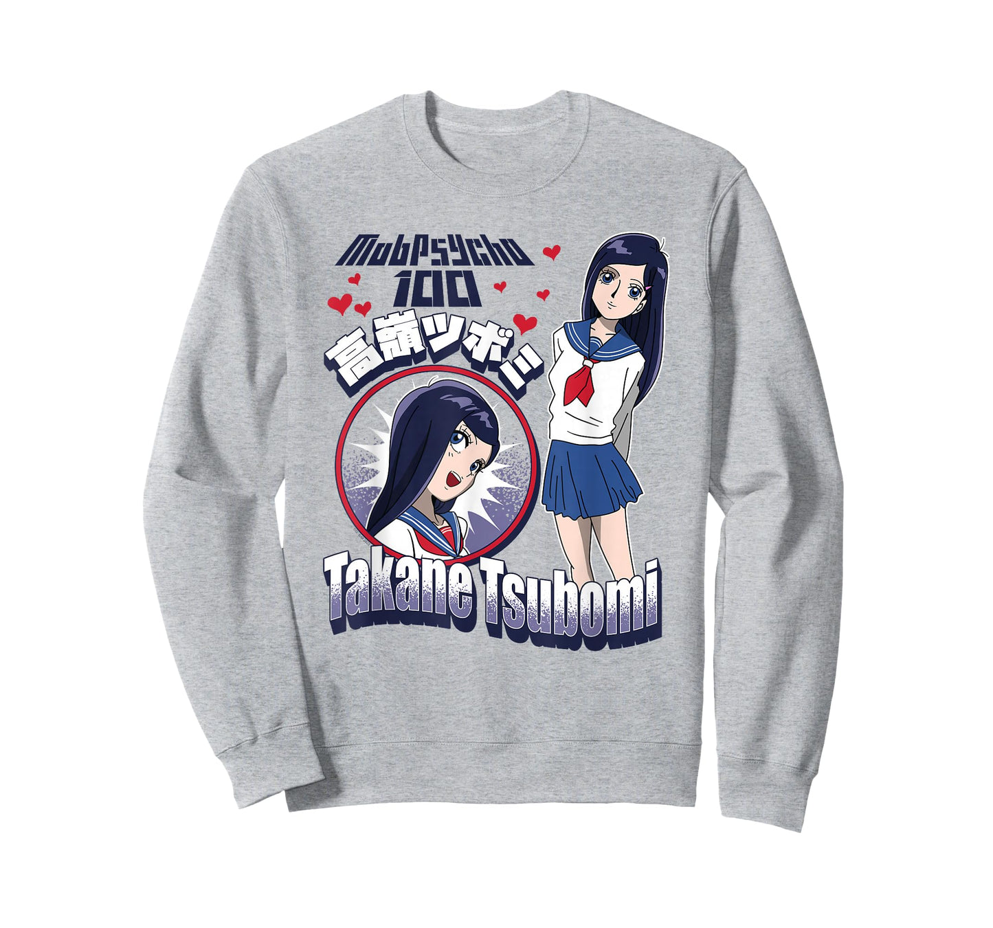 Mob Psycho 100 Takane Tsubomi Cute Hearts Anime Girl T-Shirt