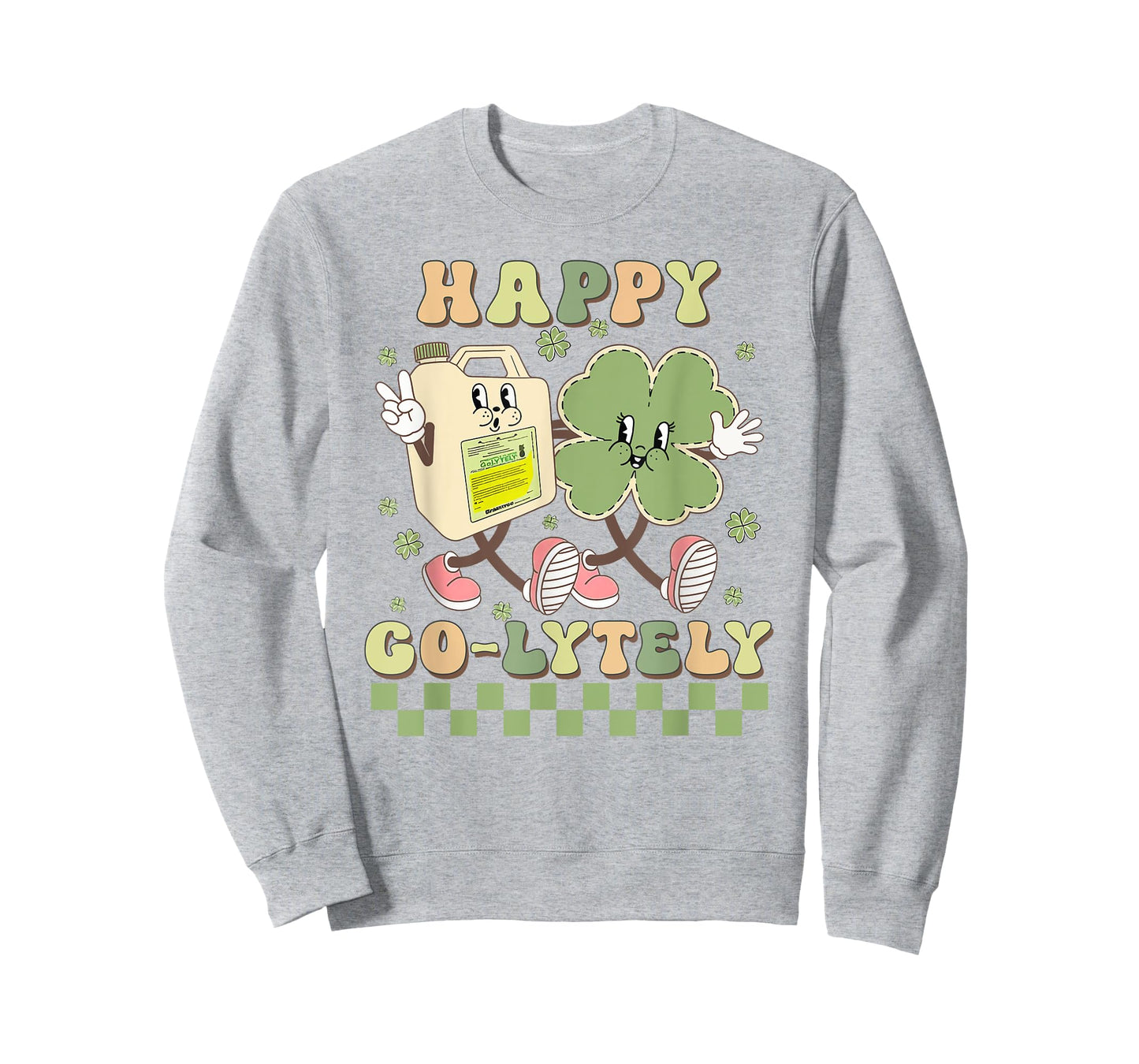 Cute Shamrock Happy Go-Lytely Funny GI Nurse St Patricks Day T-Shirt