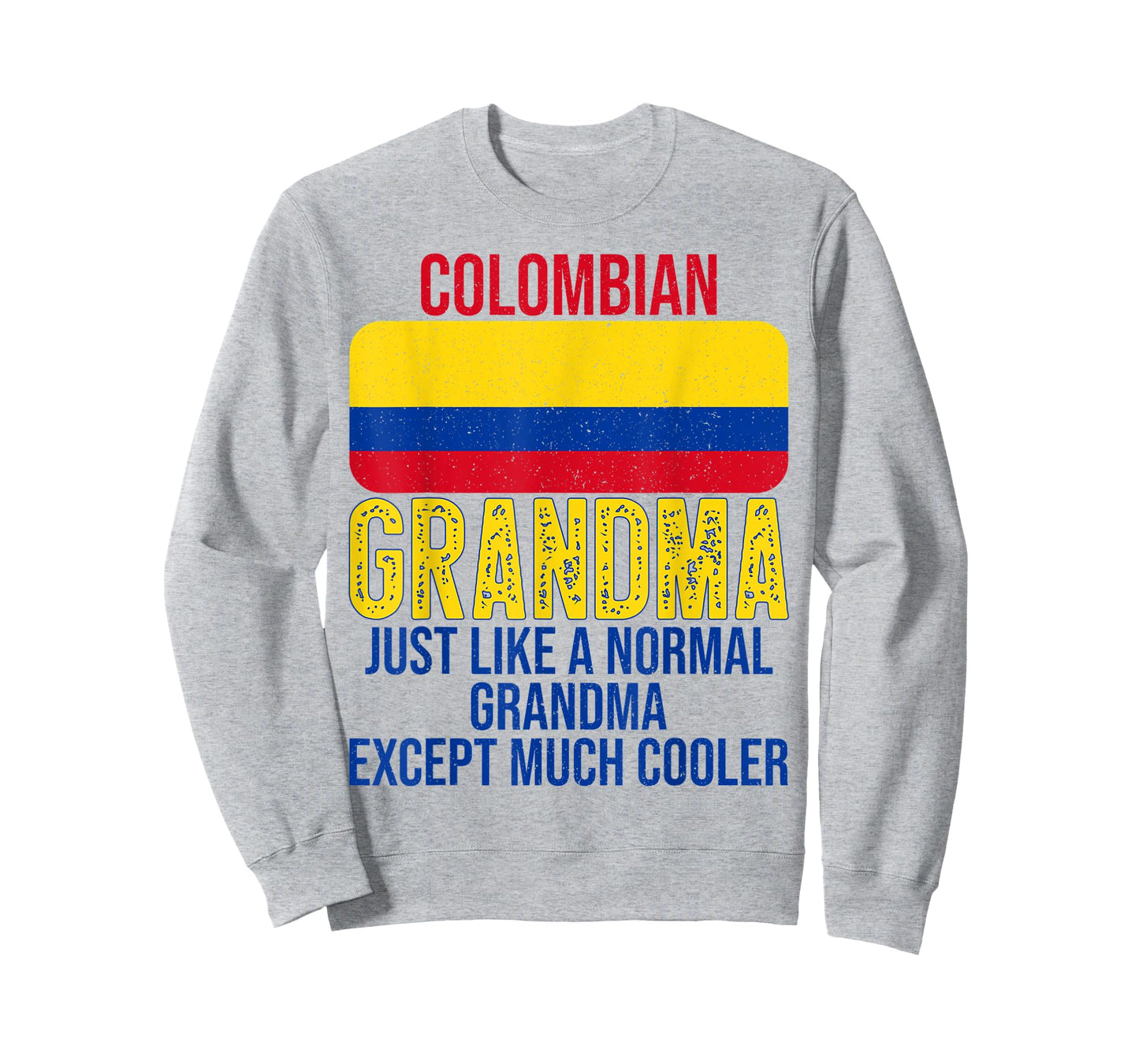 Vintage Colombian Grandma Colombia Flag for Mother's Day T-Shirt