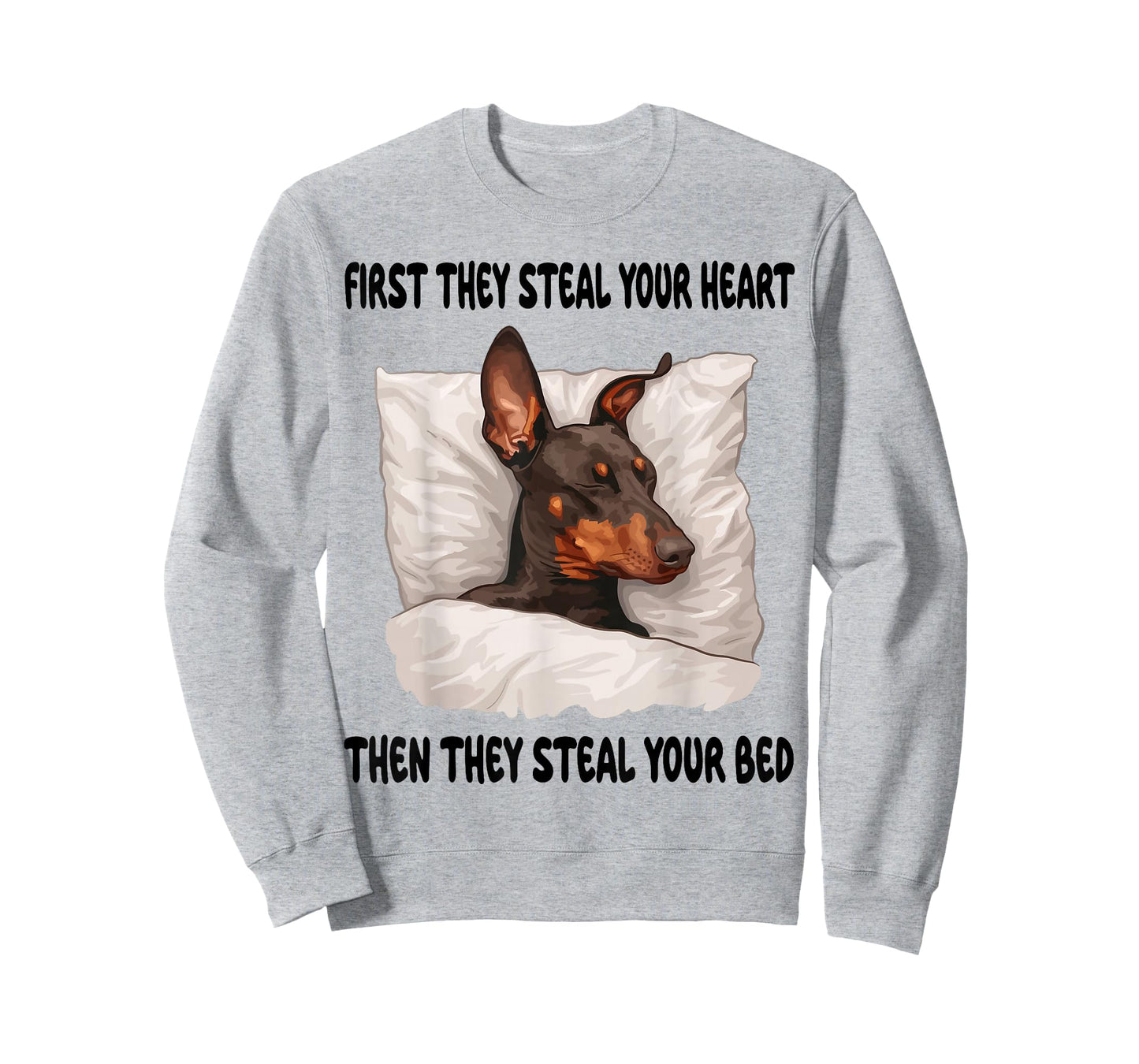 Doberman Pinscher Sleeping Pajamas Nightgown T-Shirt