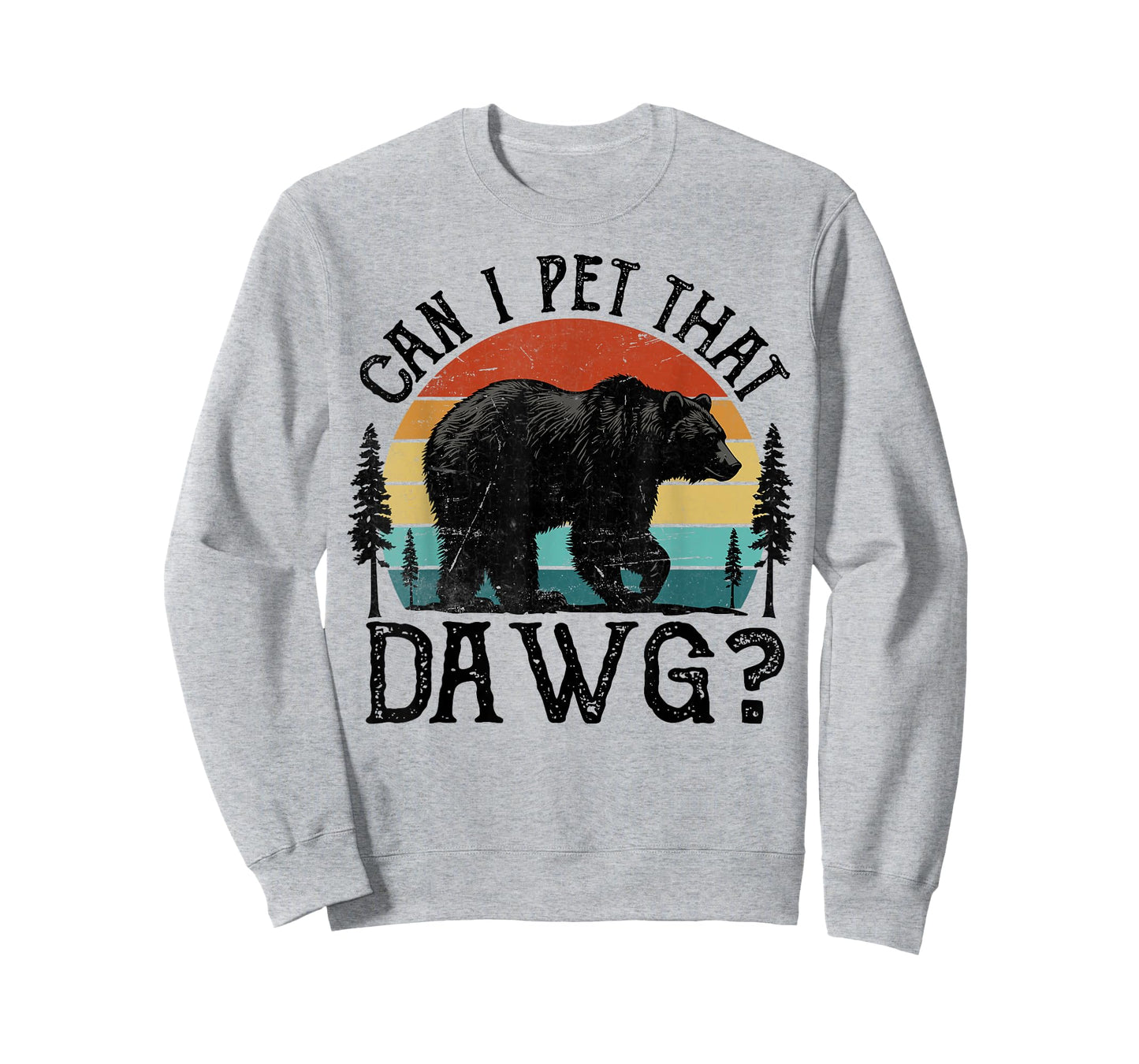 Can I Pet That Dog Funny Dawg Bear Meme Camping Hiking T-Shirt