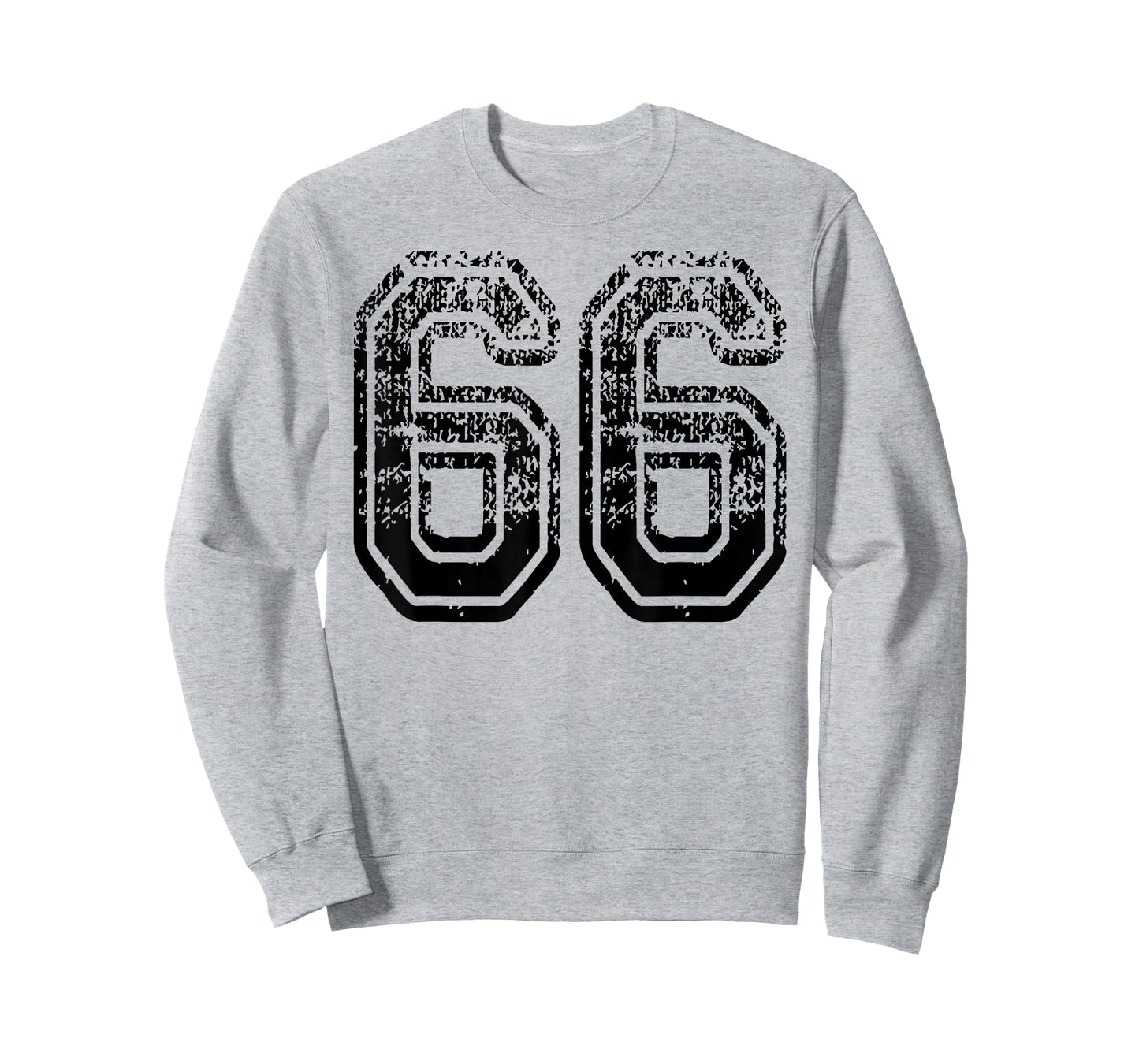 Number 66 Sports Team in black T-Shirt