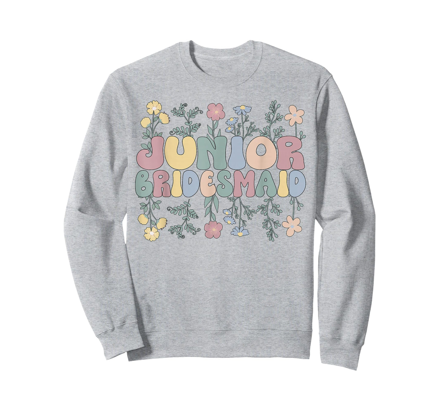 Junior Bridesmaid Wedding Junior Bridesmaid Party Flowers T-Shirt