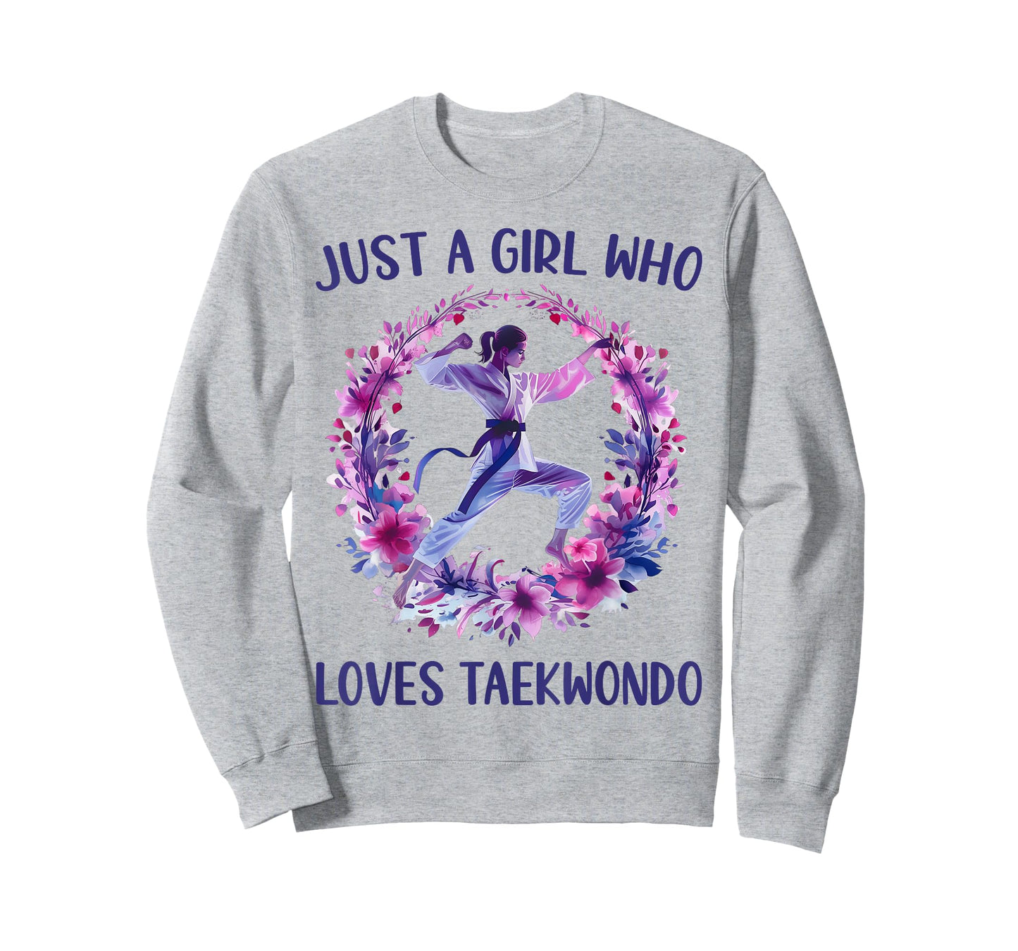 Just A Girl Who Loves Taekwondo Cute Taekwondo Lovers Gift T-Shirt