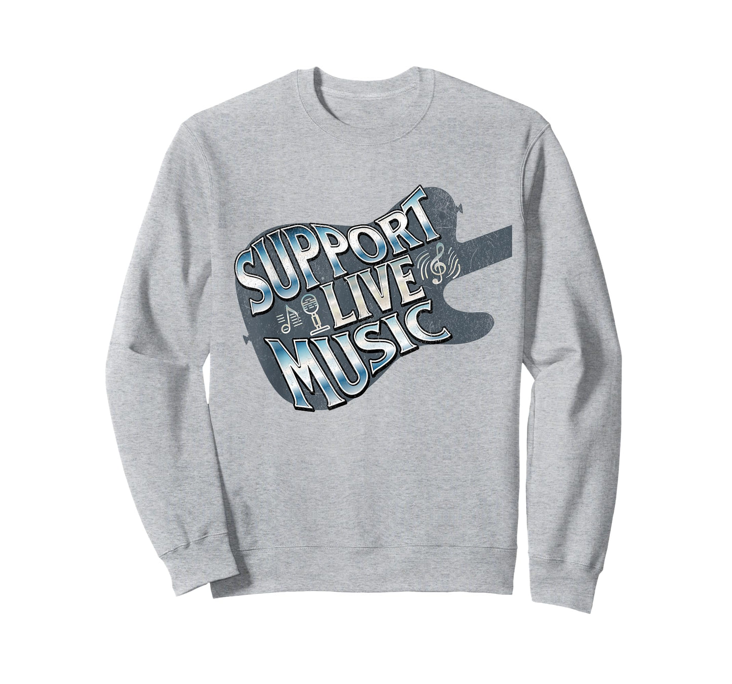 Support Live Music Live Band Concert Lover Live Music T-Shirt
