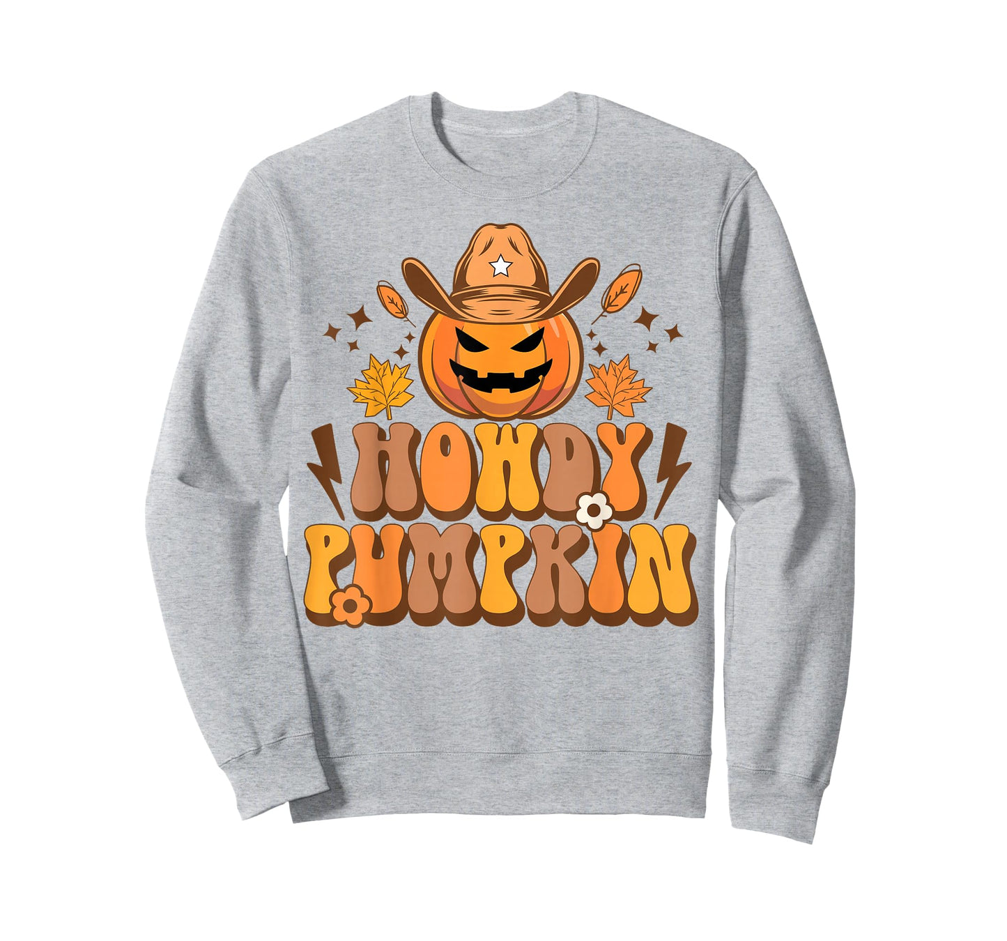 Howdy Pumpkin Retro Fall Autumn Western Halloween Women T-Shirt