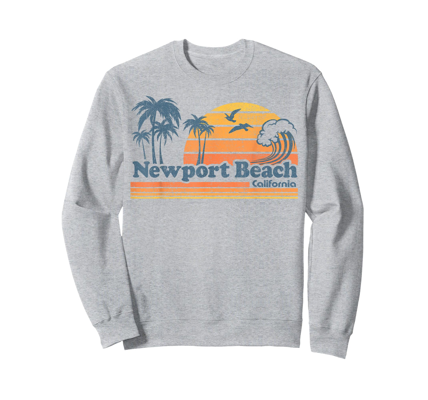 Newport Beach California Vacation Cute Vintage Cali Retro T-Shirt