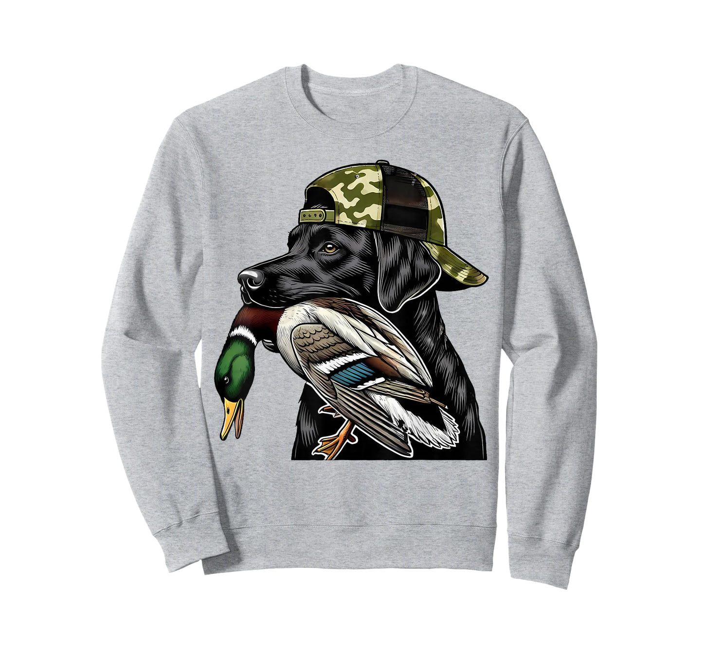 Labrador Hunting Dog with Duck Hello Hunting Season T-Shirt