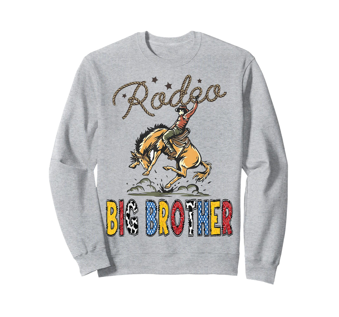 Rodeo Big Brother Cowboy Cowgirl Birthday Family Matching T-Shirt