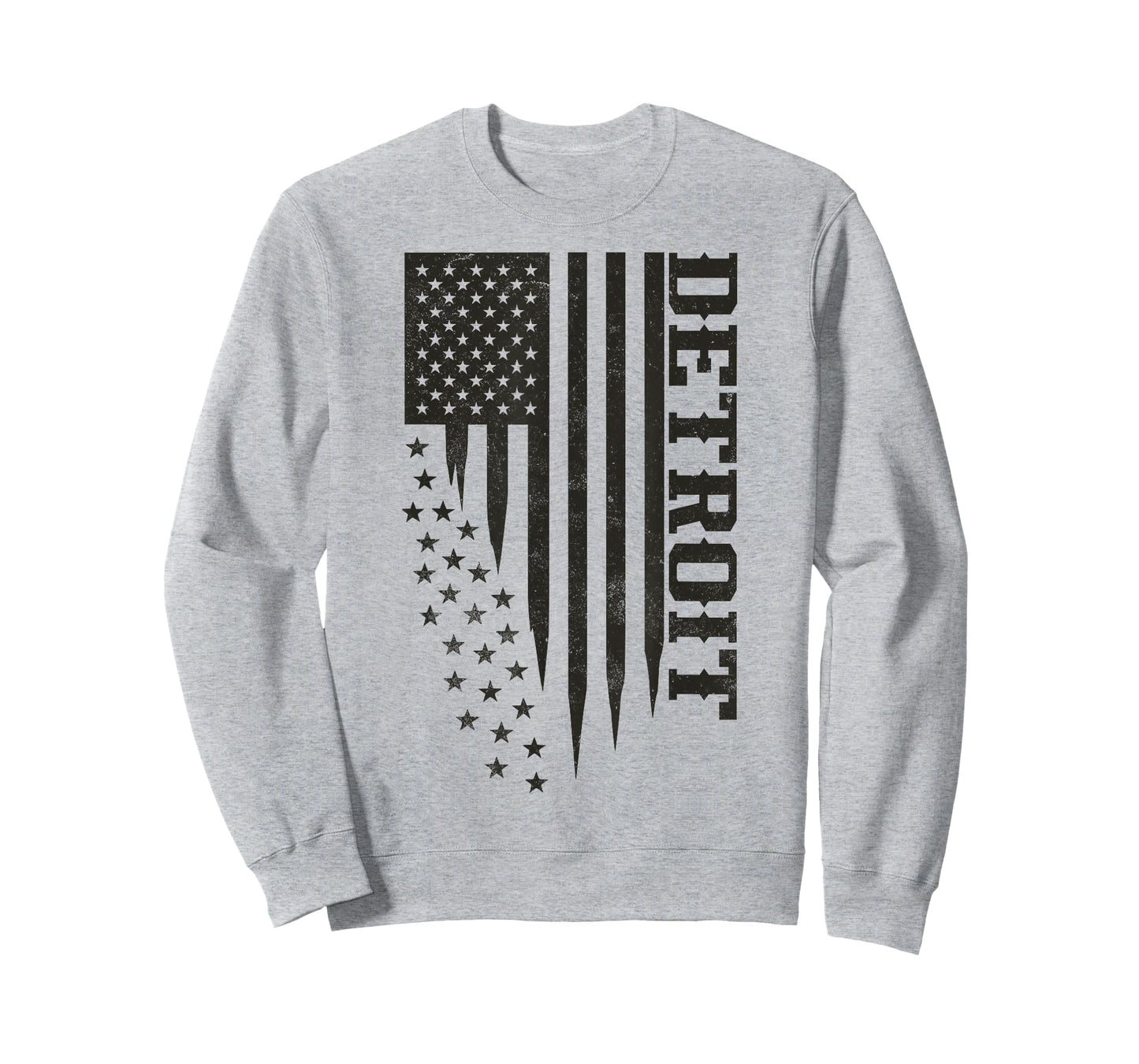 Patriotic Detroit Homegrown Local USA Flag Detroit T-Shirt