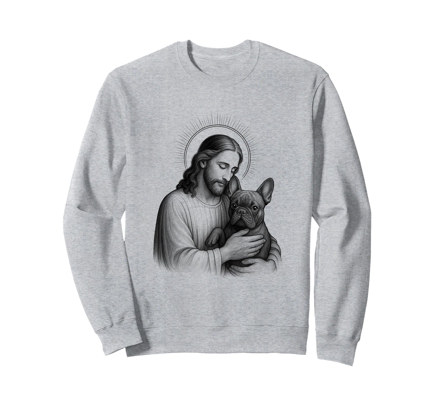 Jesus & French Bulldog Lover Christian Frenchie Dog Mom Men Women T-Shirt