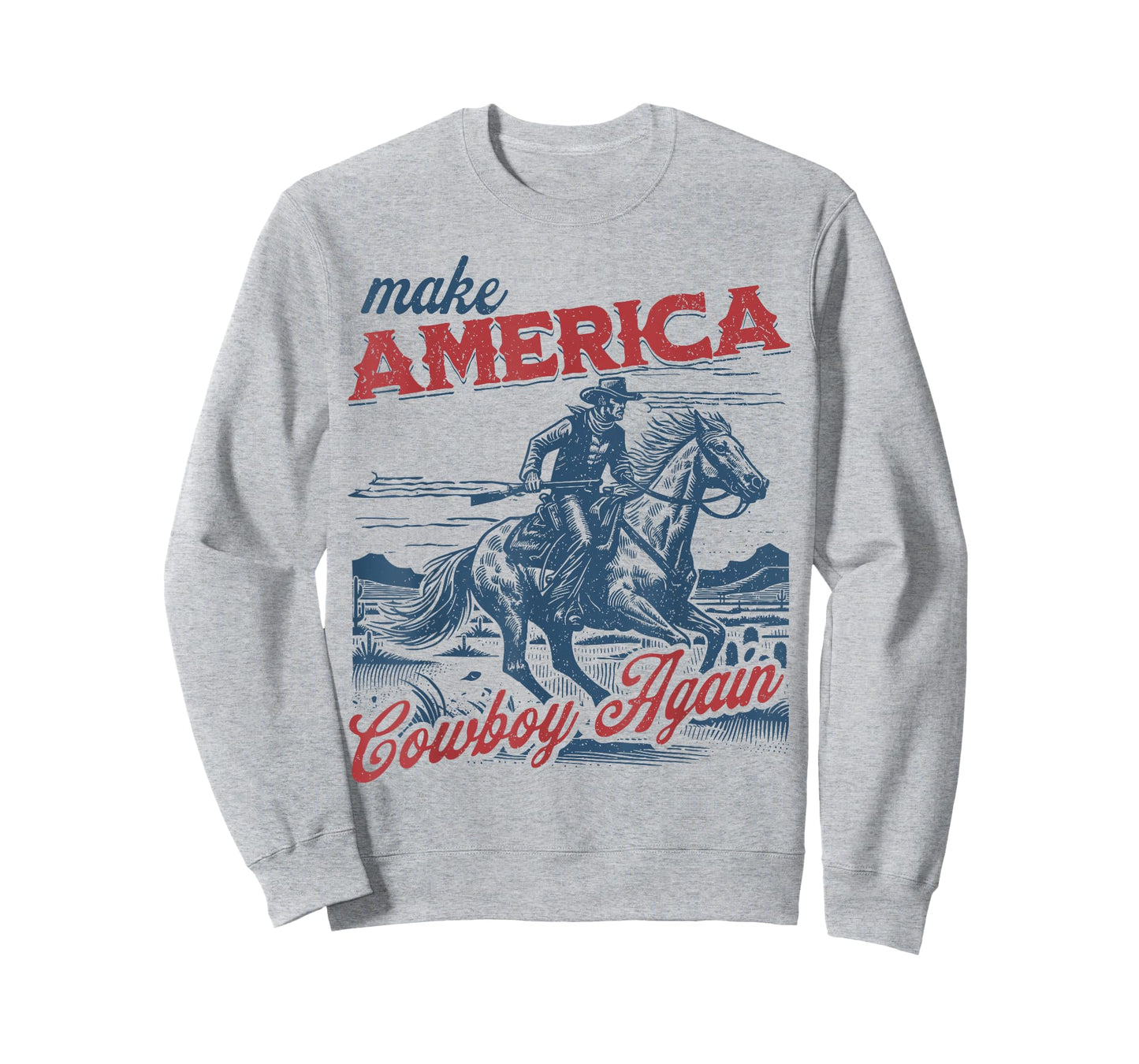 Make America Cowgirl Cowboy Again Western 4th Of July T-Shirt