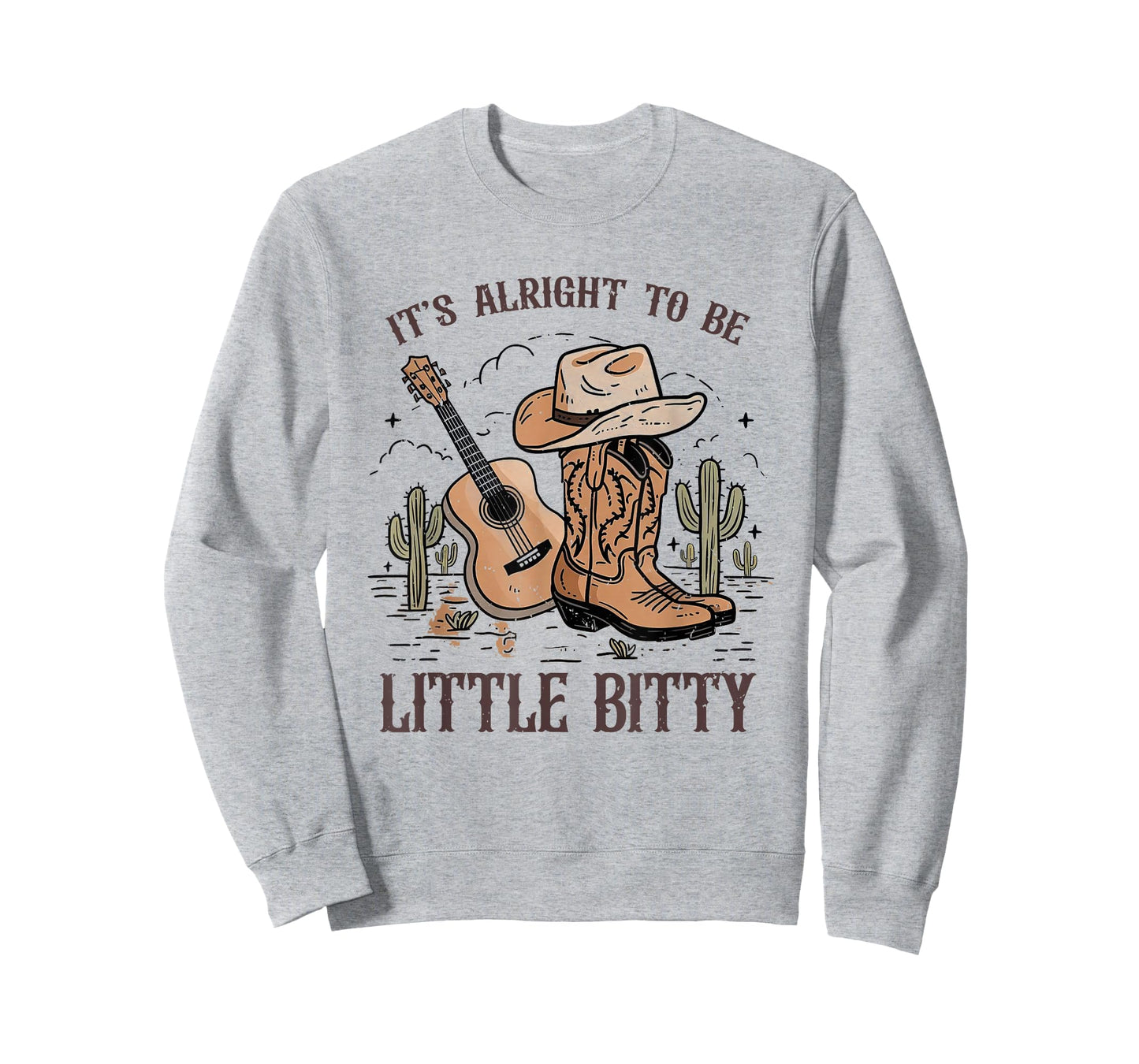 It’s Alright To Be Little Bitty Cowgirl Hat Western Country T-Shirt