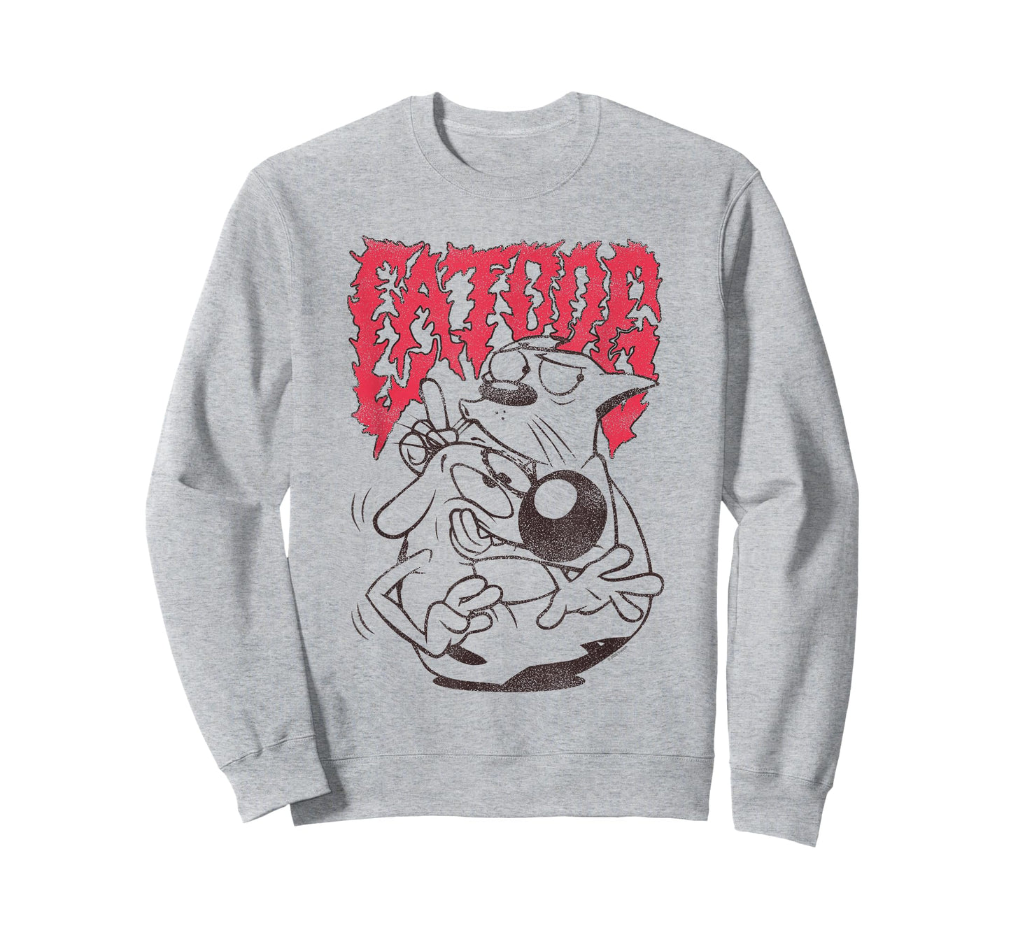 CatDog Heavy Metal Logo Cartoon T-Shirt