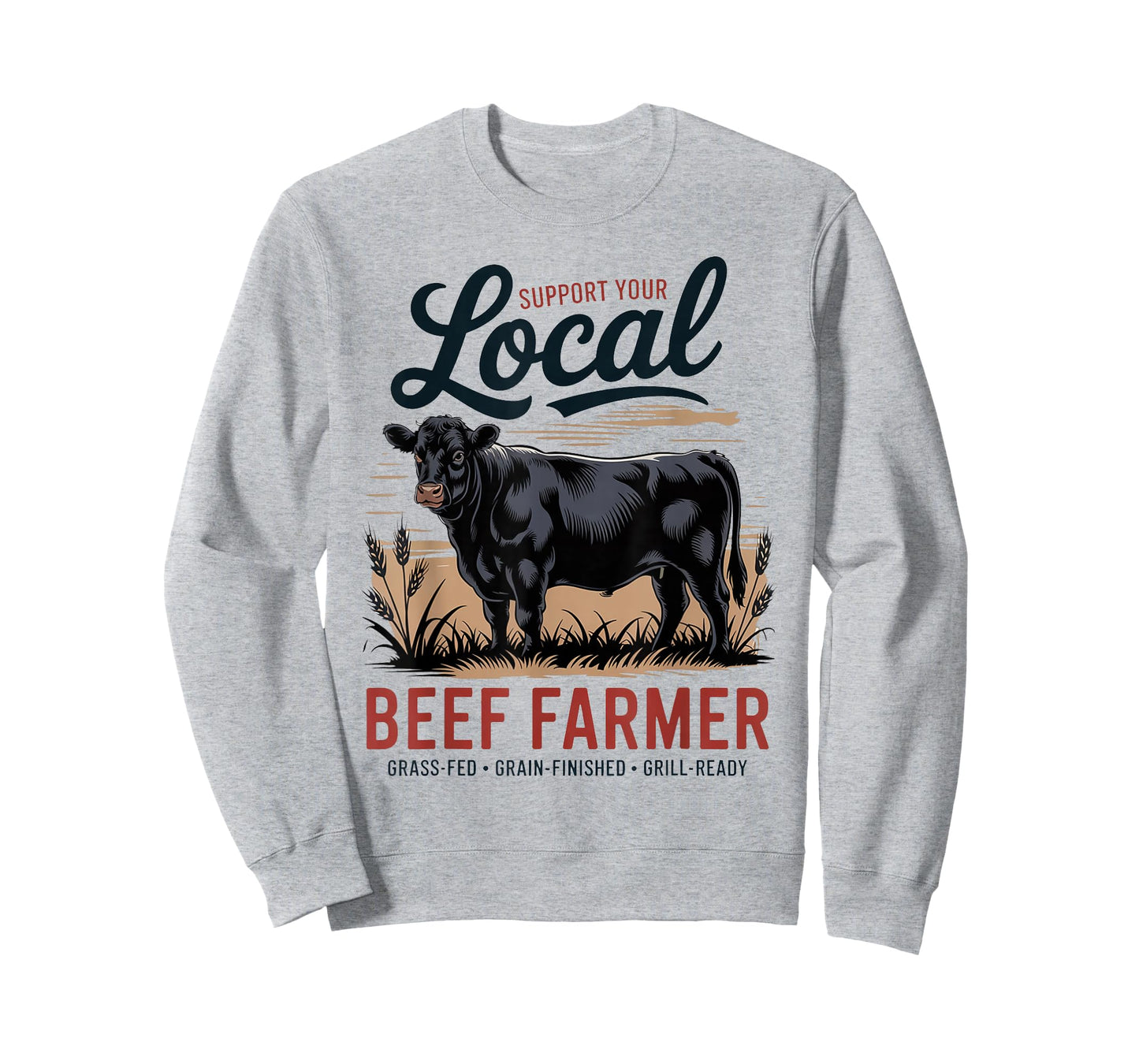 Support Your Local Beef Farmer - Retro Beef Rancher T-Shirt