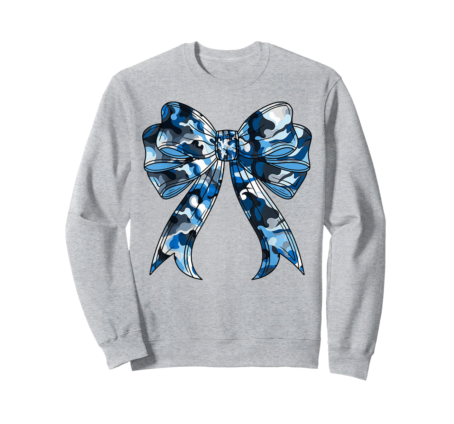 Blue Camouflage Camo Coquette Bow Hunting for Women Girls T-Shirt