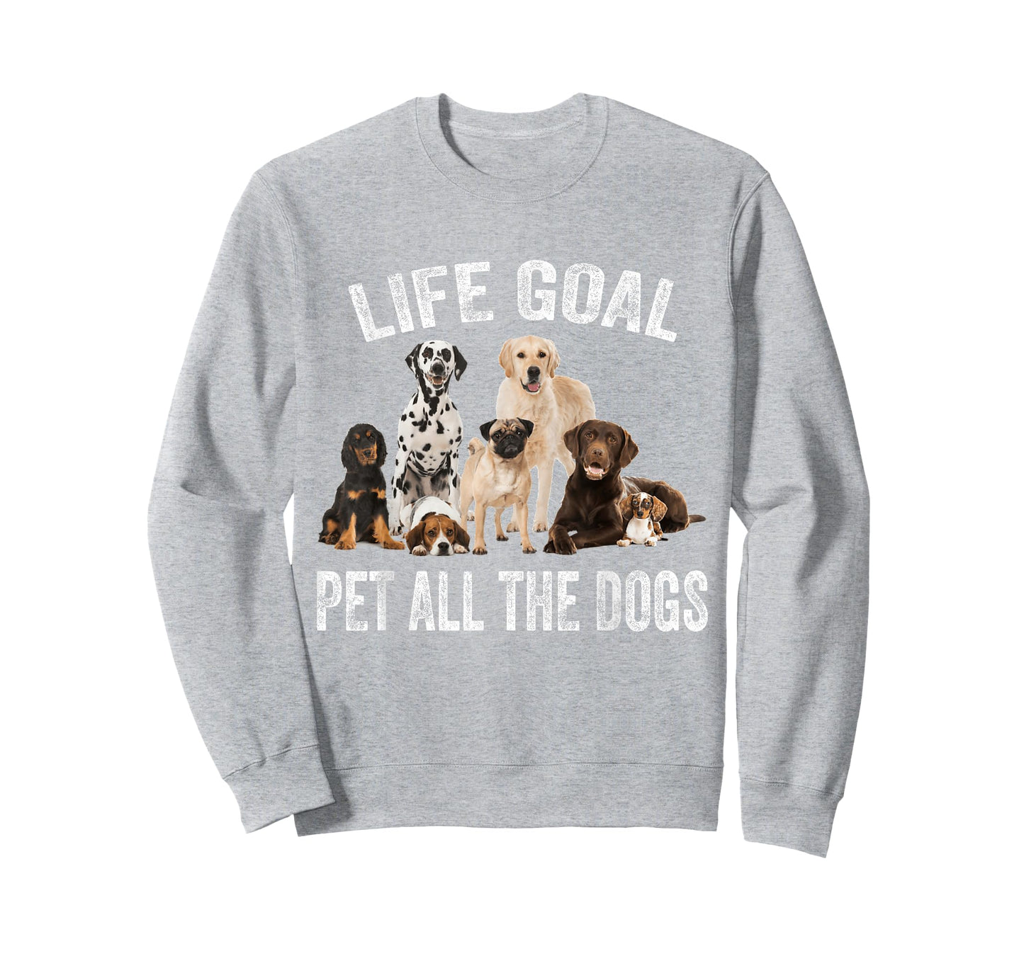 Vintage Life Goal Pet All The Dogs Funny Dogs Peters Lovers T-Shirt