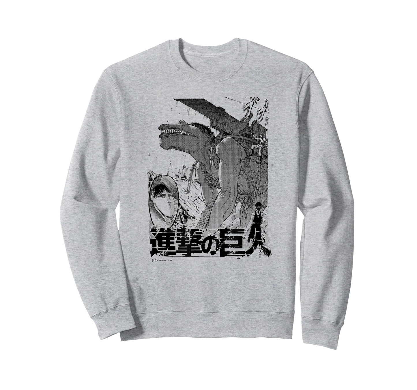 Attack on Titan The Cart Titan Manga Style Epic Portrait T-Shirt