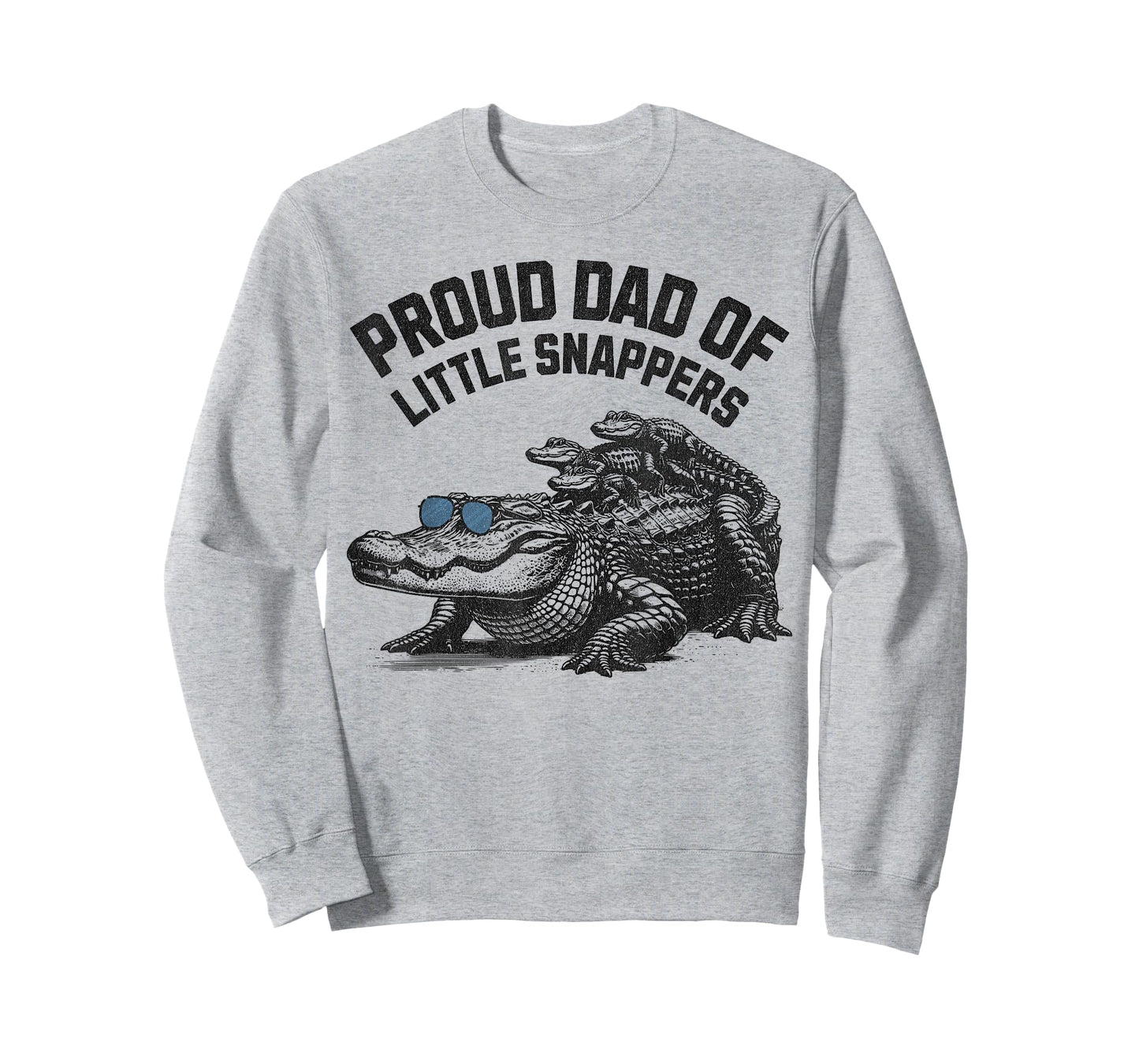 Proud Dad Of Little Snappers -Funny Daddy Alligator T-Shirt