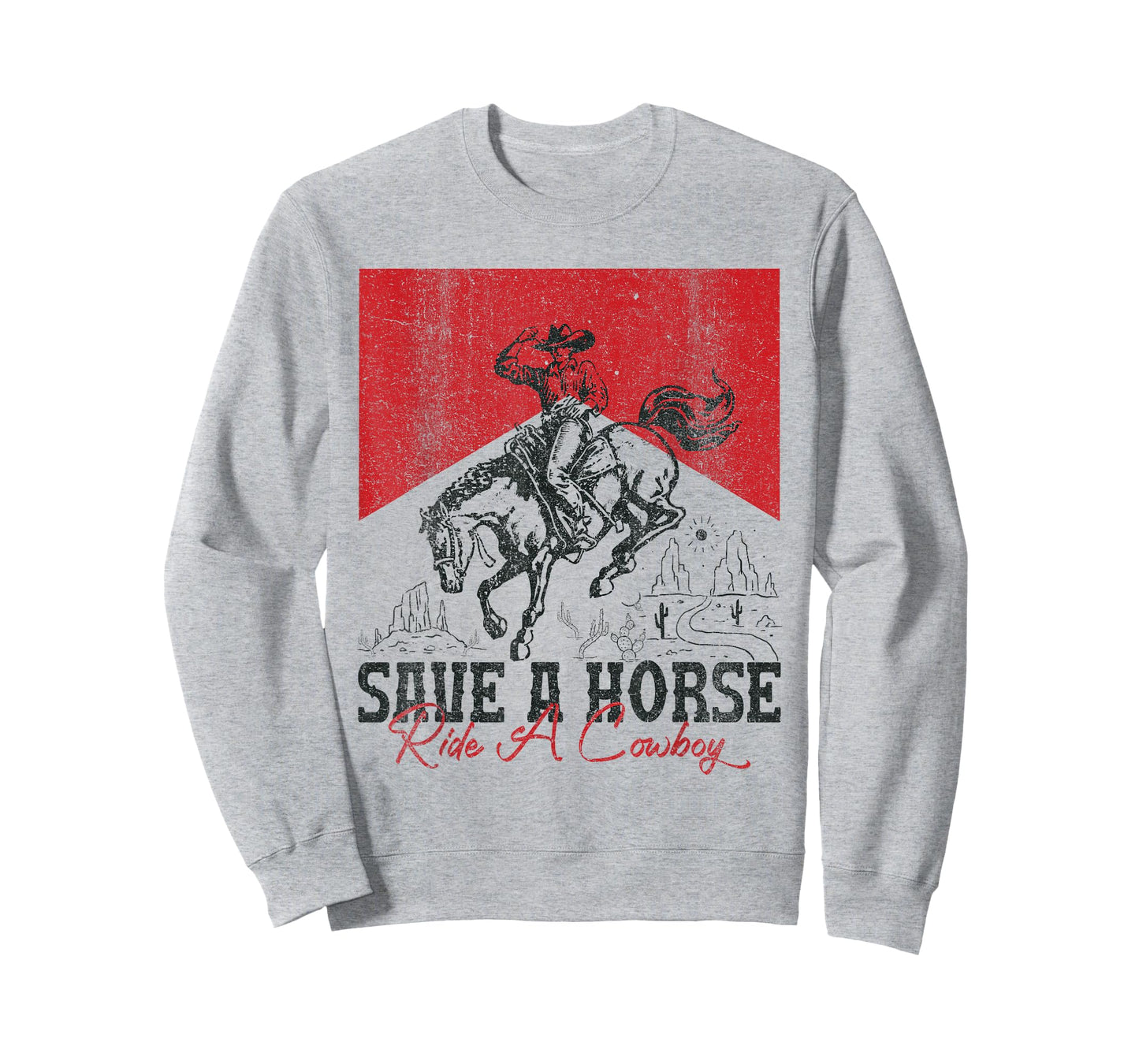 Save A Horse Ride A Cowboy Vintage Country Western T-Shirt