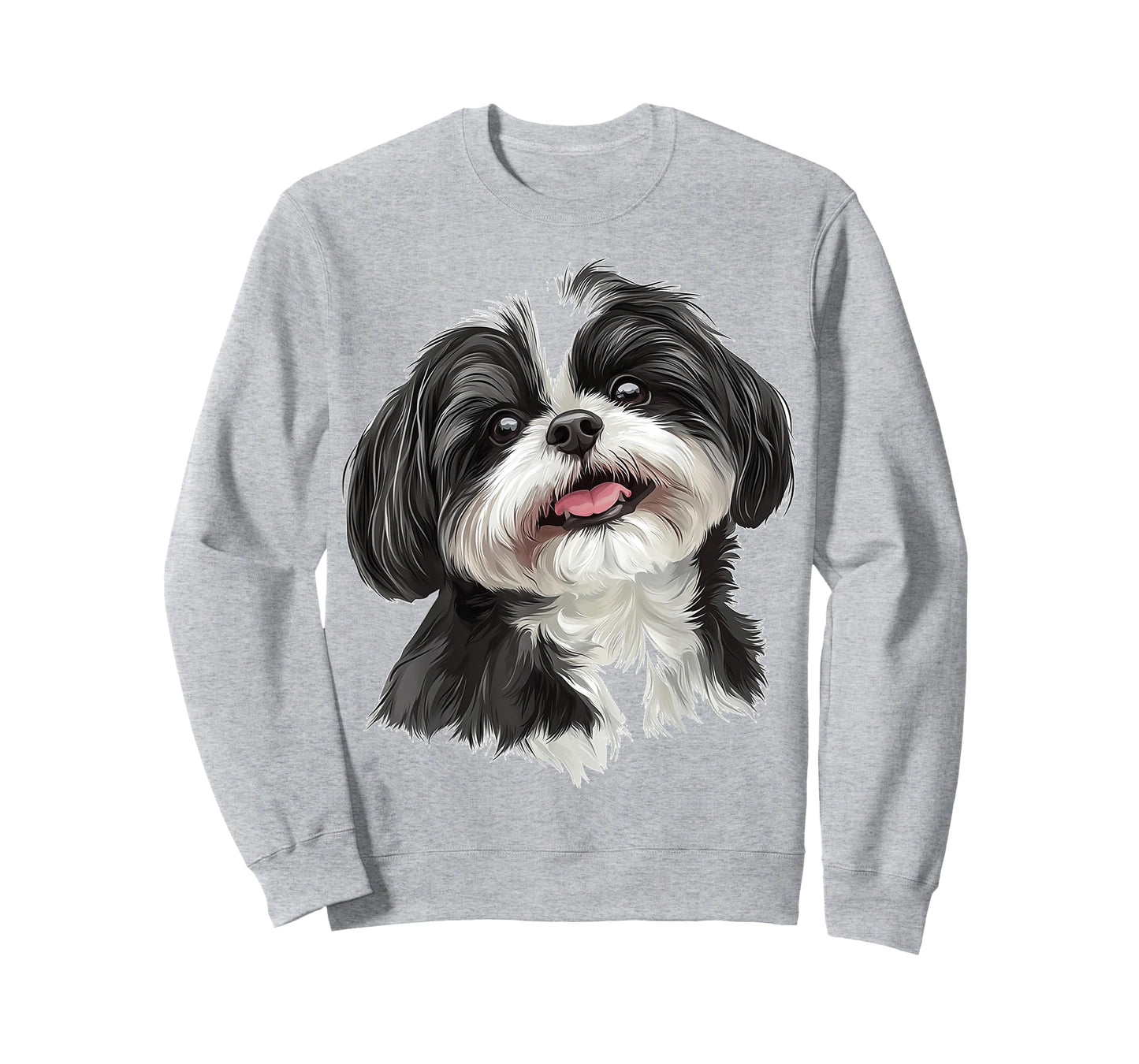 Shih Tzu Dog Motif Pet Illustration Shih Tzu Men Women Kids T-Shirt