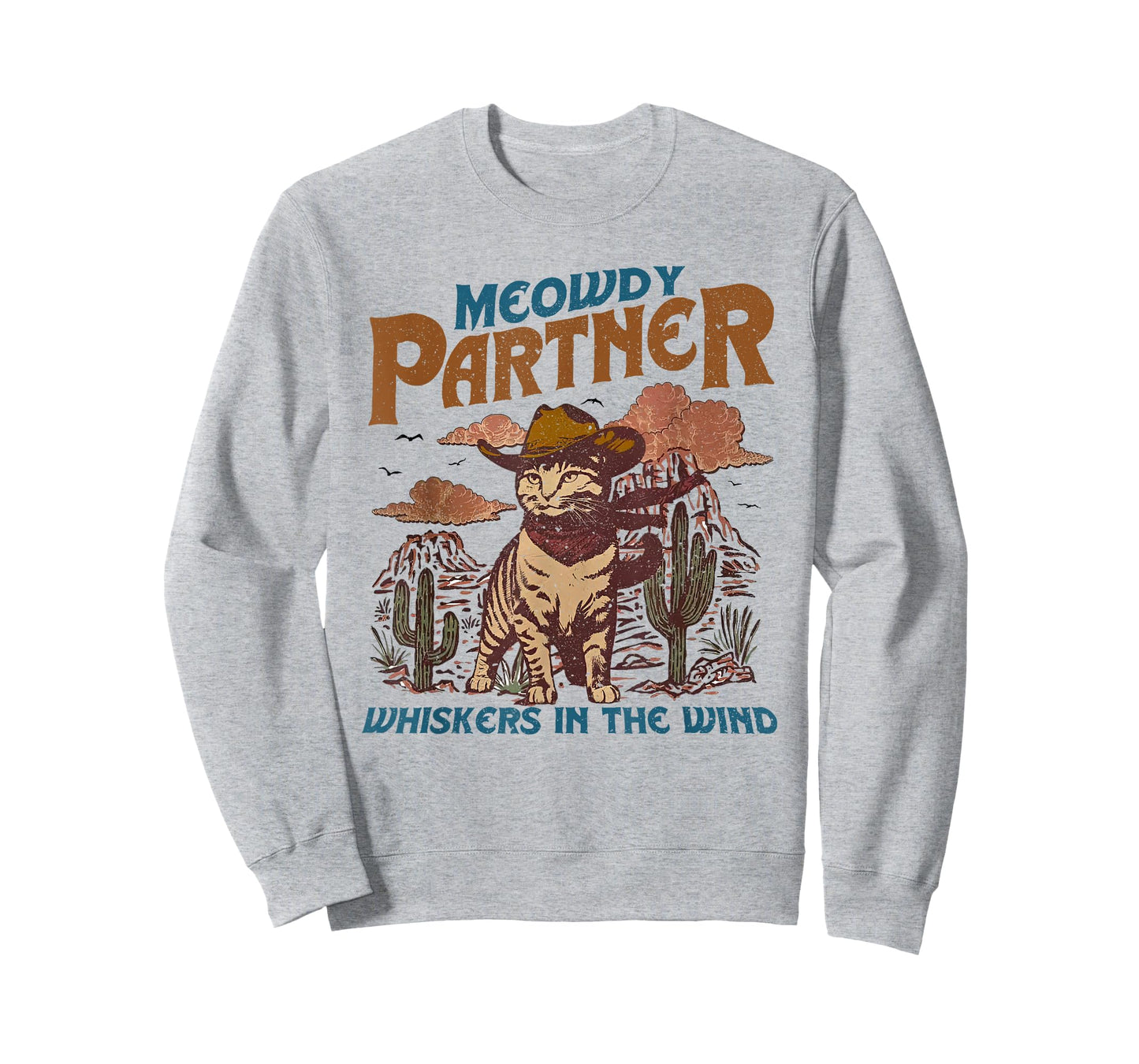 Meowdy Partner Cowboy Cat Vintage T-Shirt