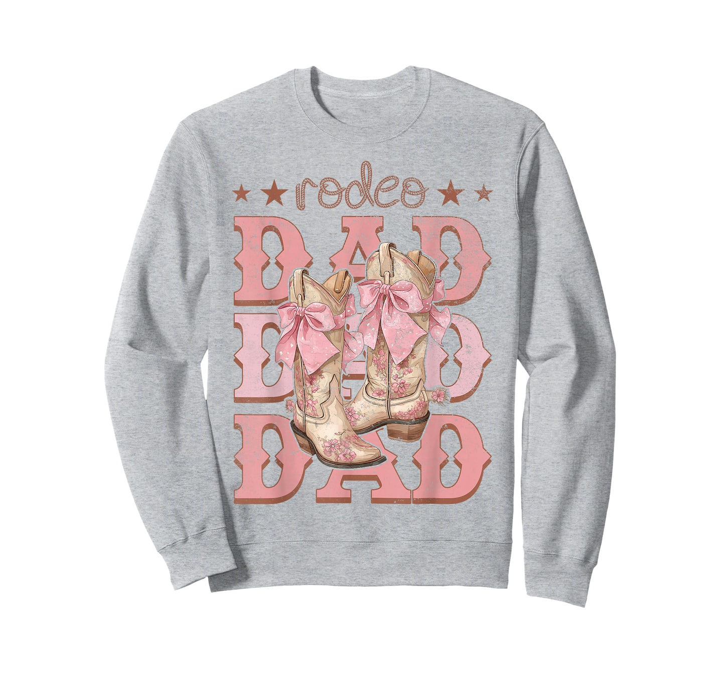 Rodeo Dad Pink Boots Coquette Cow-Girl Birthday Party T-Shirt