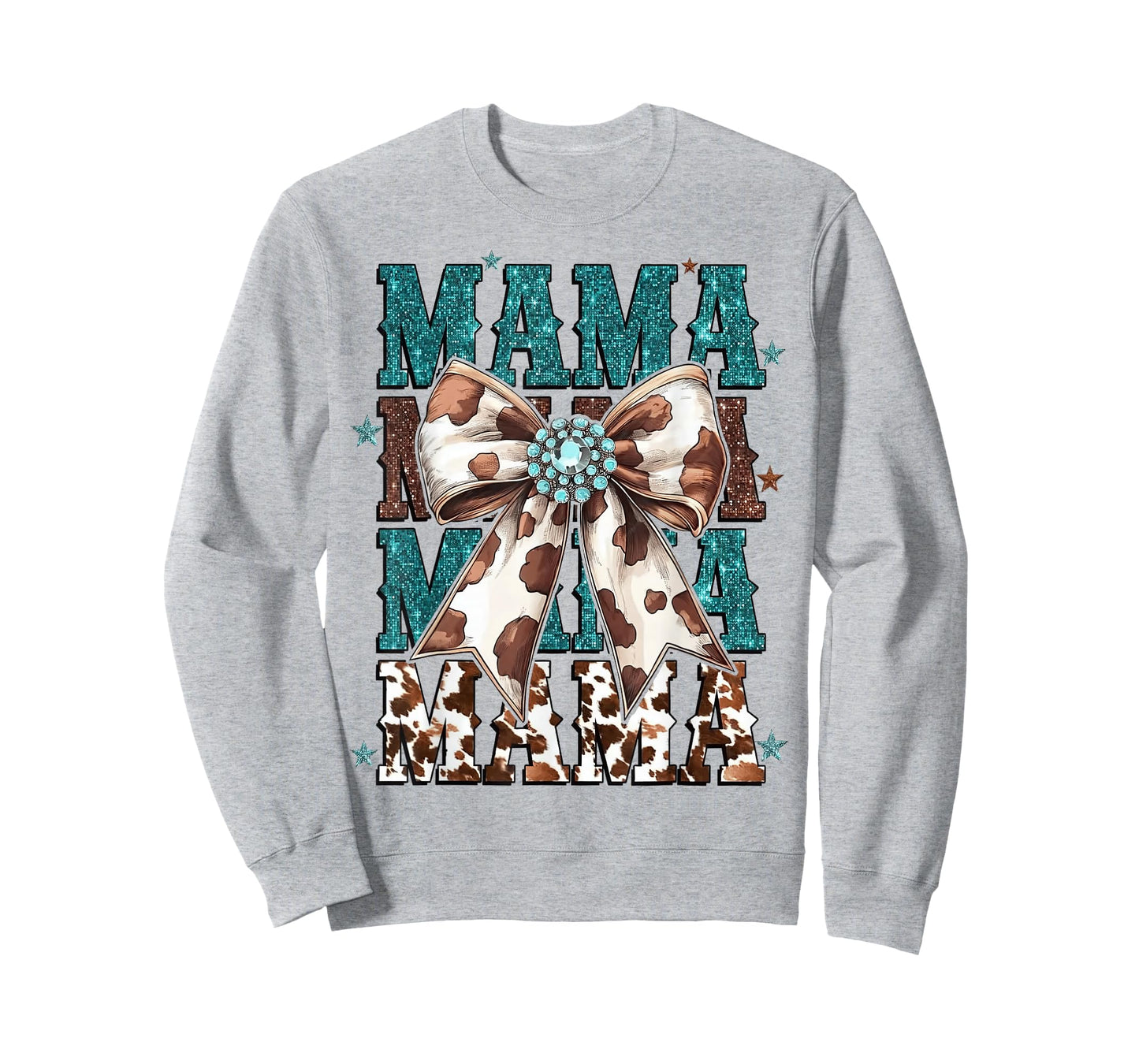 Mama Mom Western Family Matching Birthday Cowboy Cowgirl T-Shirt