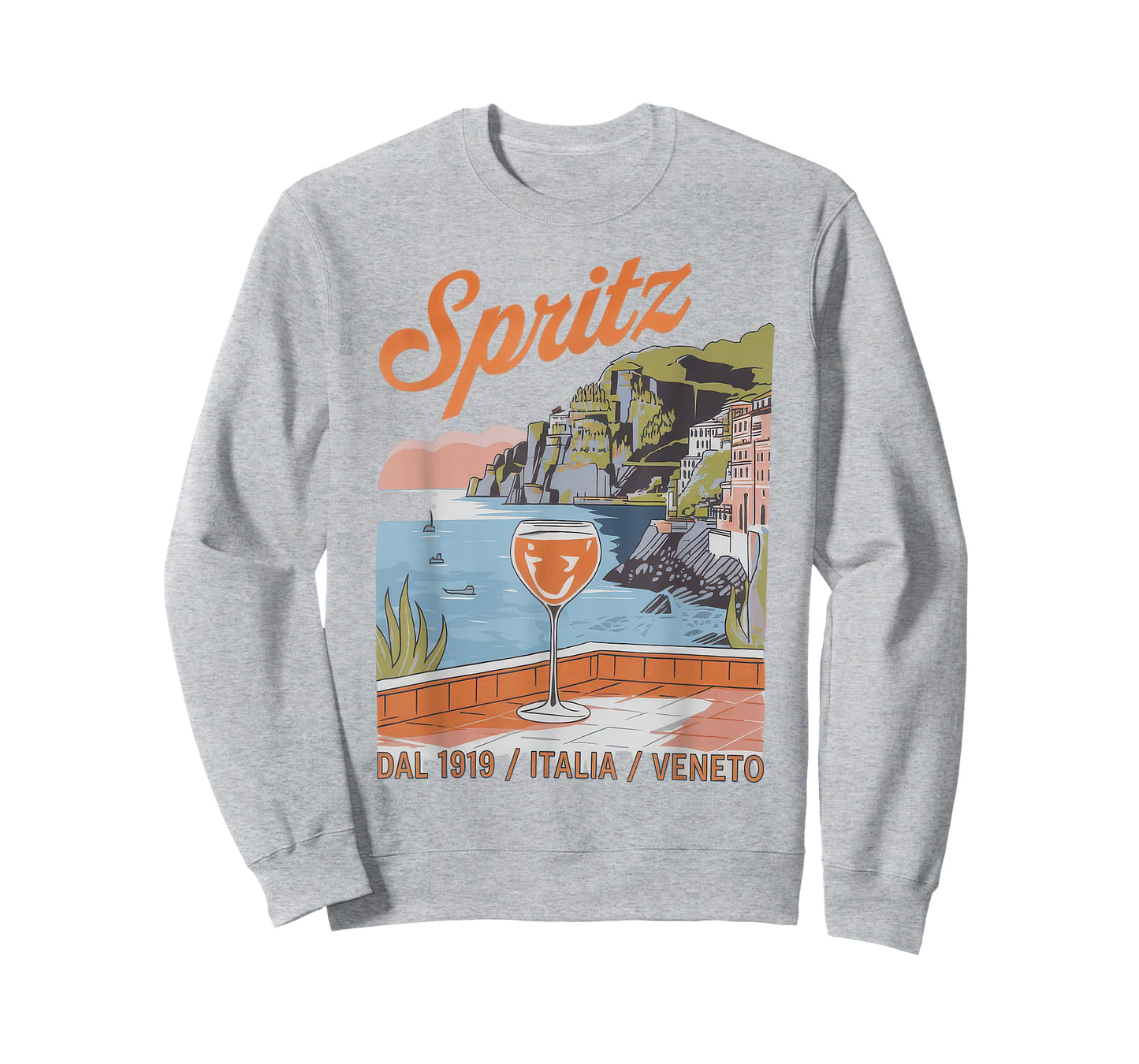 Spritz Veneto Tshirt Italia Vintage Orange Wine Cocktail T-Shirt