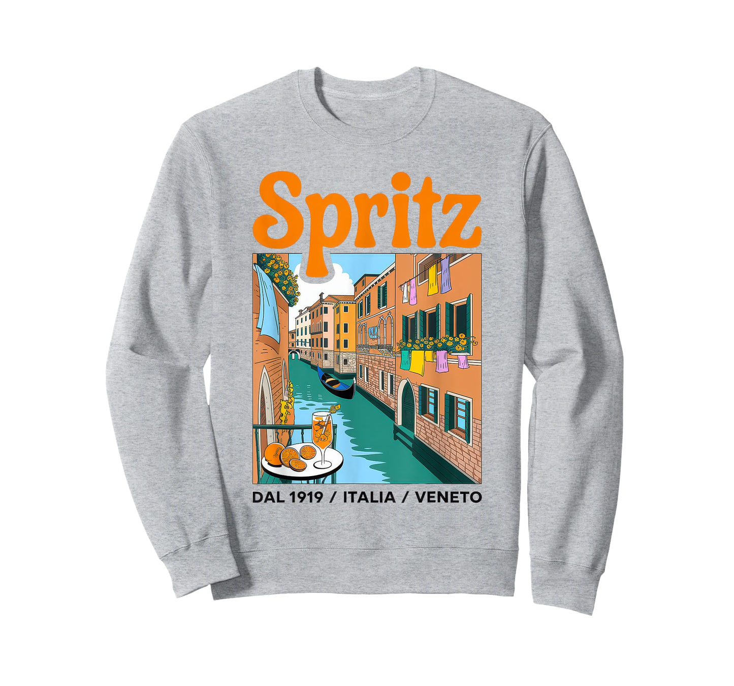 Spritz Veneto Tshirt Italia Vintage Orange Wine Cocktail T-Shirt