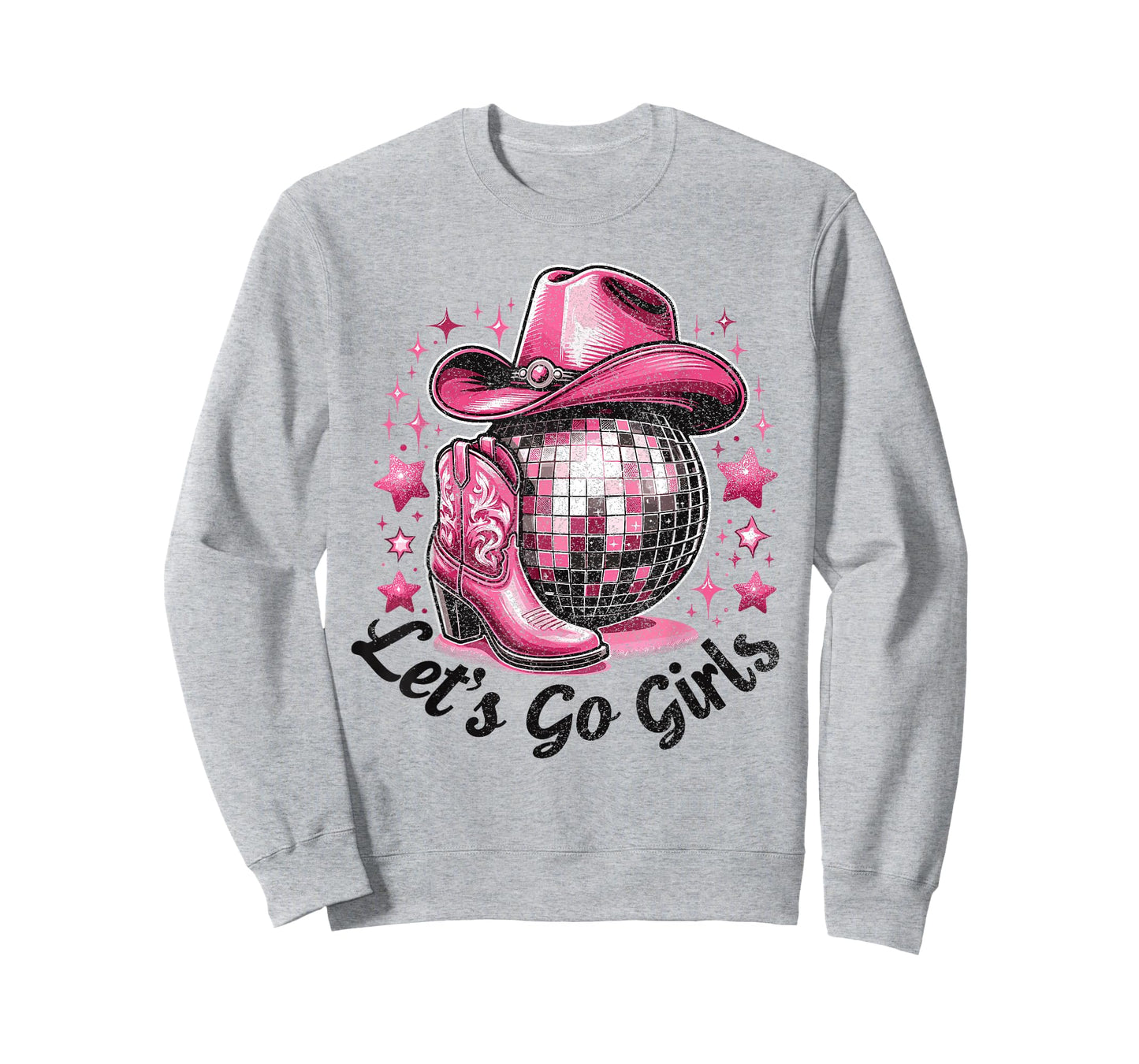 Cowgirl Disco Outfit Rodeo Bachelorette Party Let's Go Girls T-Shirt
