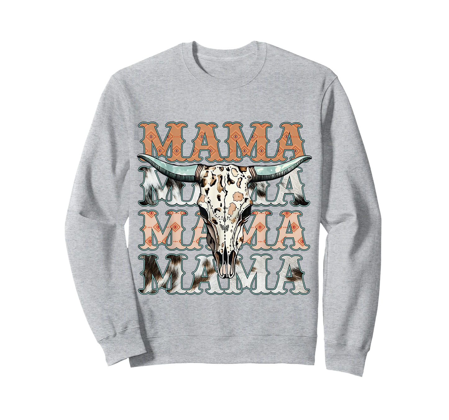 Mama Southern Western Cow Country Rodeo Cowgirl Vintage Mom T-Shirt