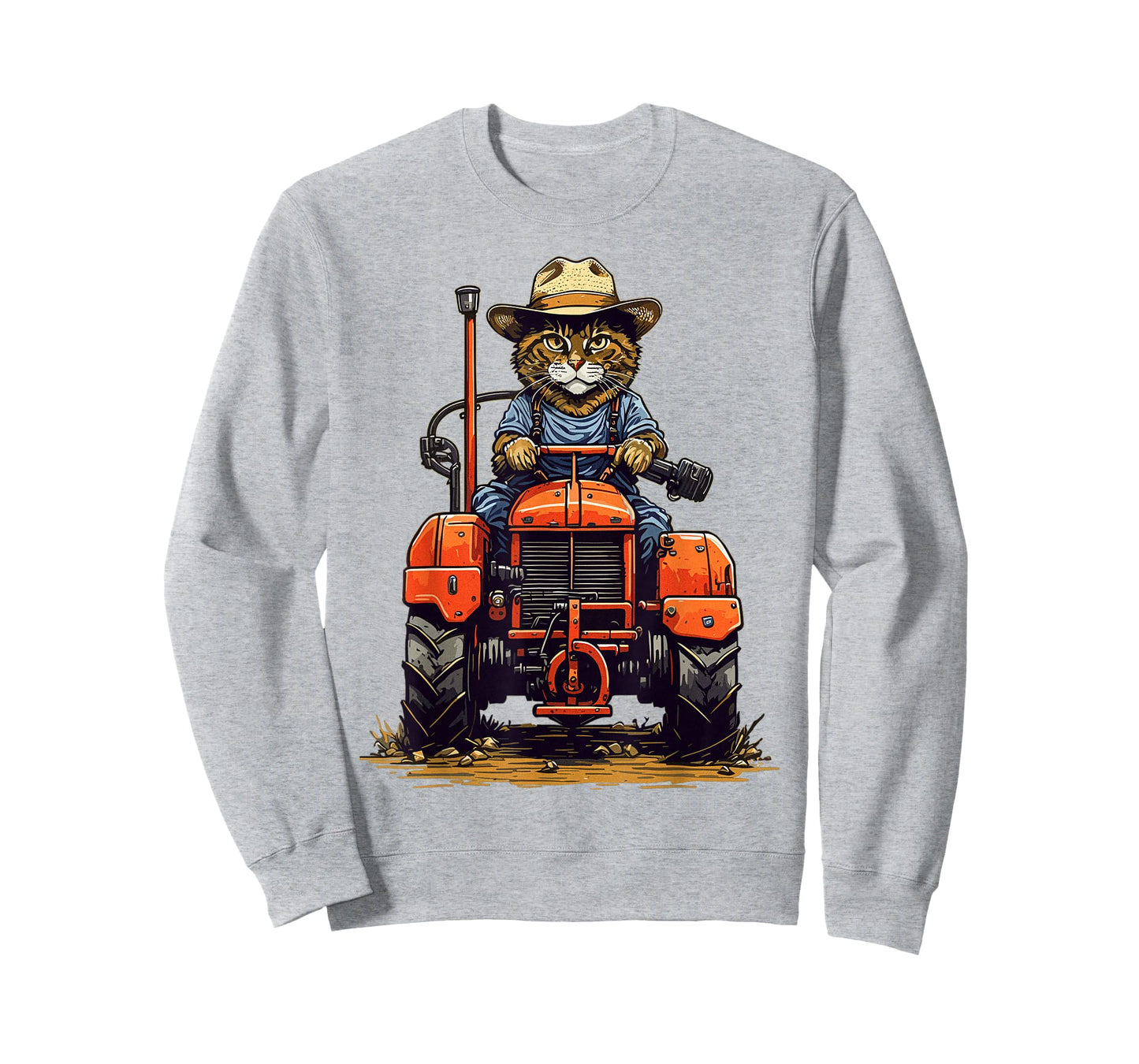 Funny Farm Tractor Lover Cat Farmer Life Cat Driving Tractor T-Shirt
