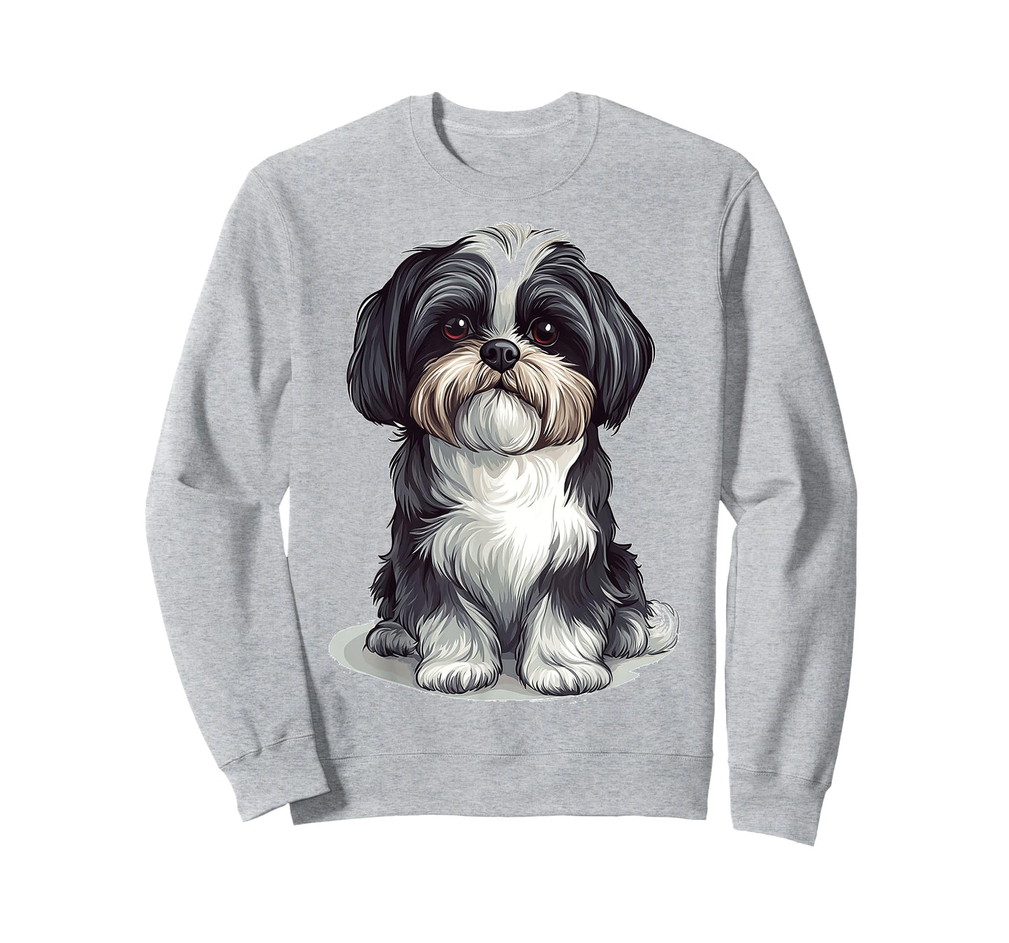 Shih Tzu Dog Motif Pet Artwork Shih Tzu Men Women Kids T-Shirt