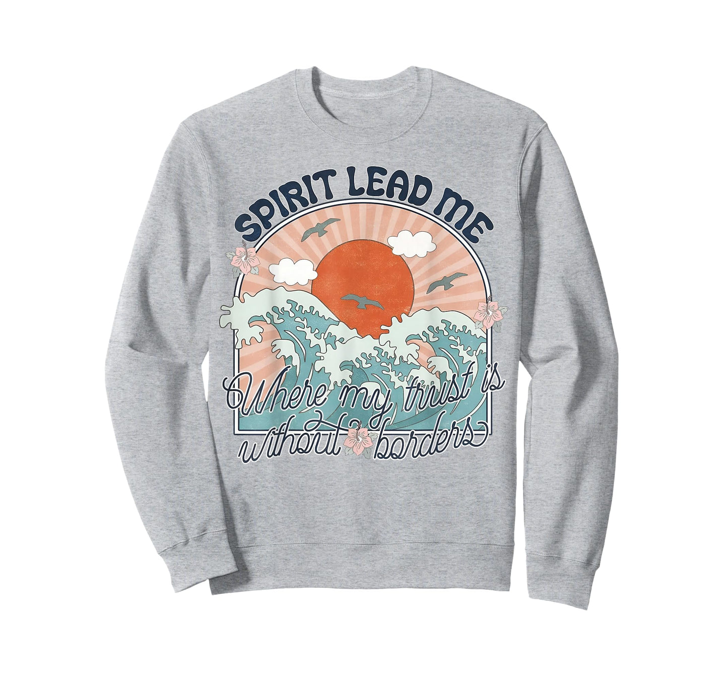 Spirit Lead Me Where My Trust Is Without Border Faith Cross T-Shirt