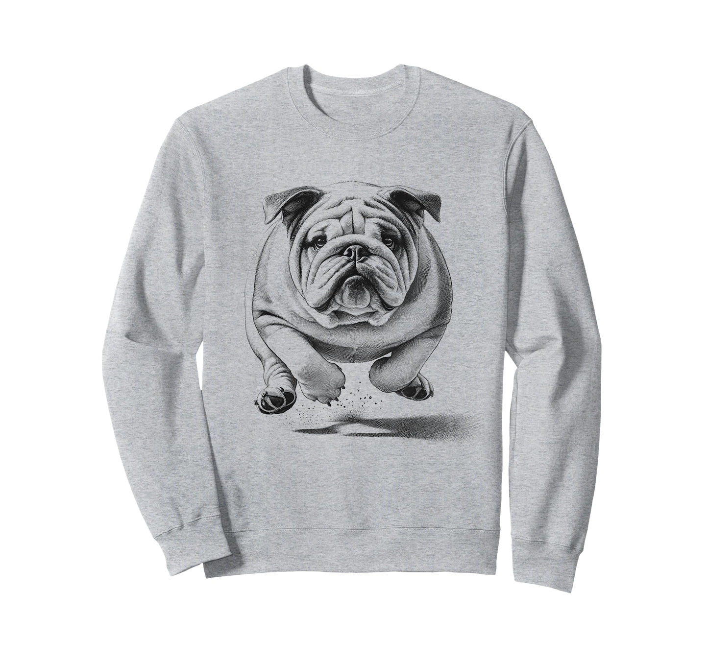 Bulldog Running Dog Design Idea for Men and Women T-Shirt