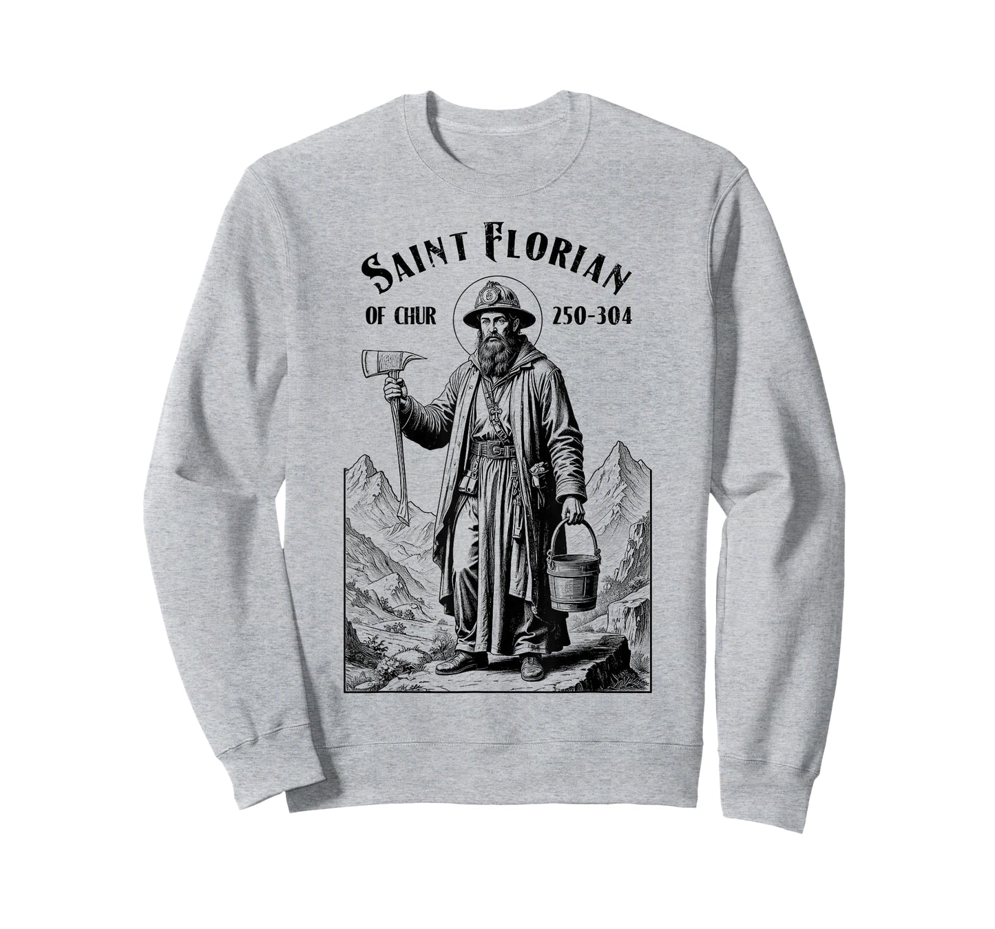 Fireman Fire Fighter Patron Saint Florian Vintage Firemen T-Shirt