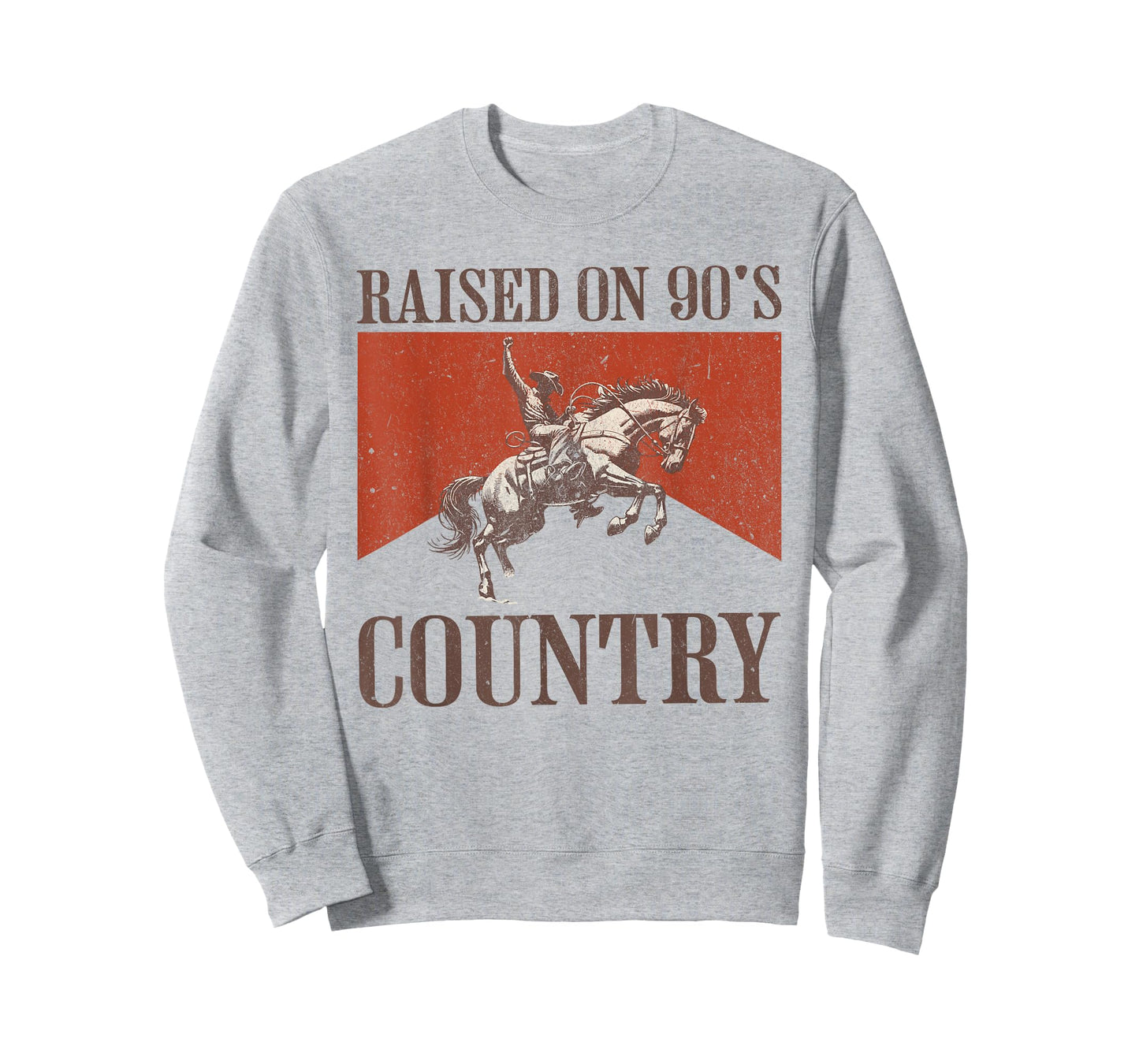 Retro Cowboy Horseback Western Rodeo Raised On 90's Country T-Shirt