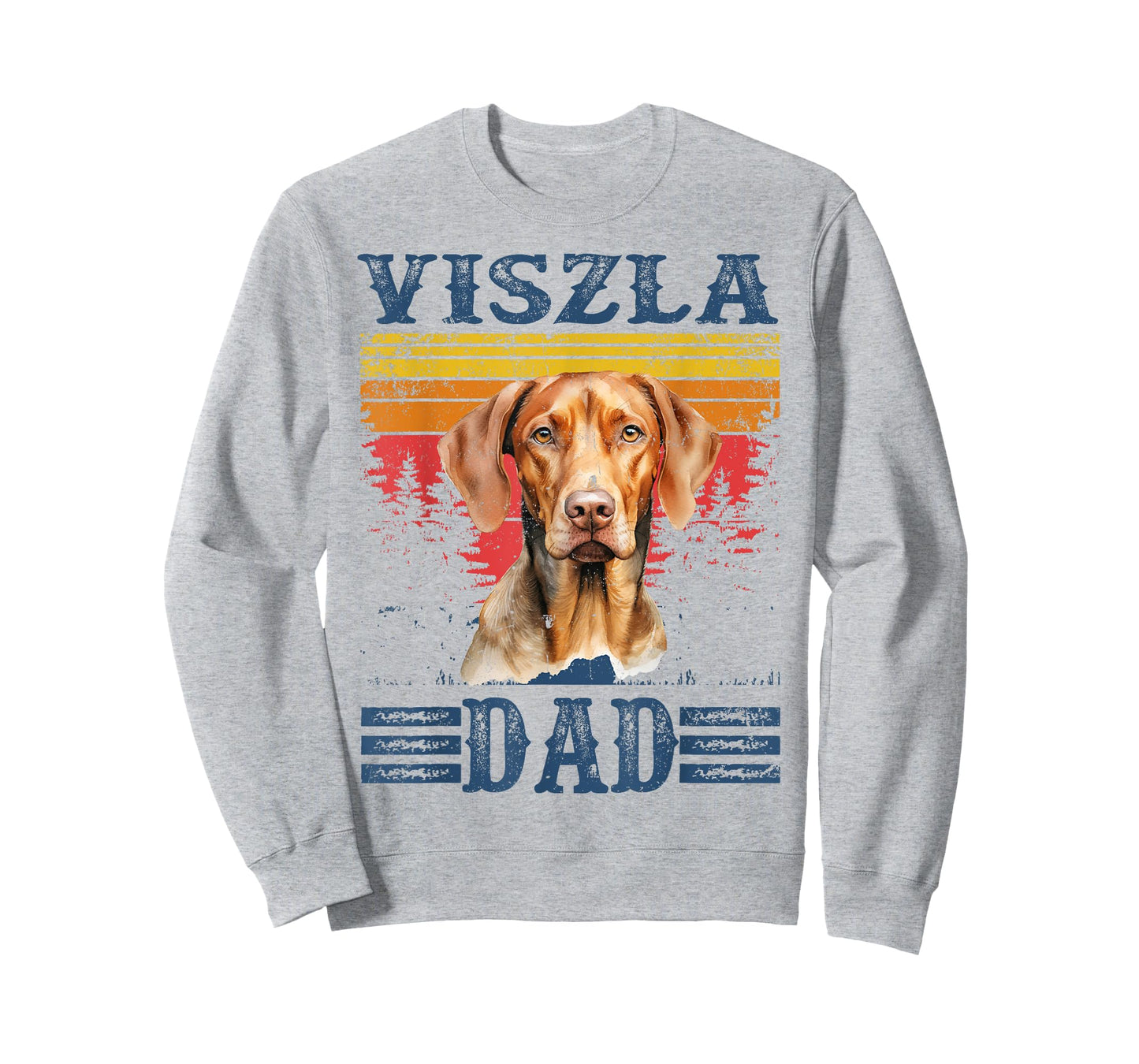 Viszla Dad Vintage Funny Cute Dog Lover T-Shirt