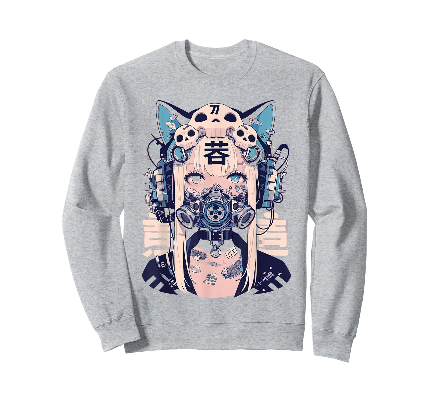 Anime Manga Cyberpunk Aesthetic Techwear Harajuku Cat Girl T-Shirt