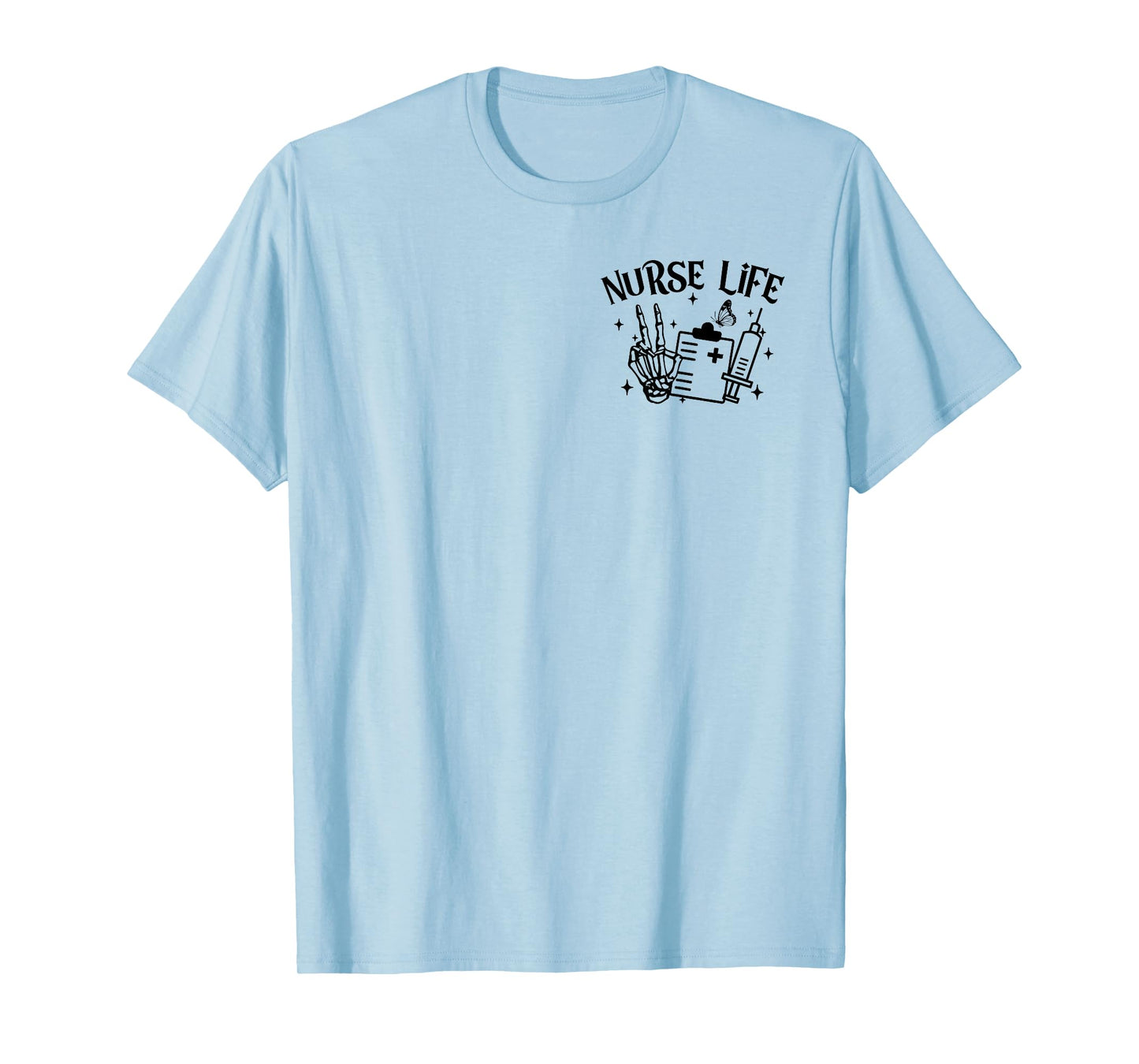 Some Days I Rock It Some Days It Rock Me Skeleton Nurse Life T-Shirt