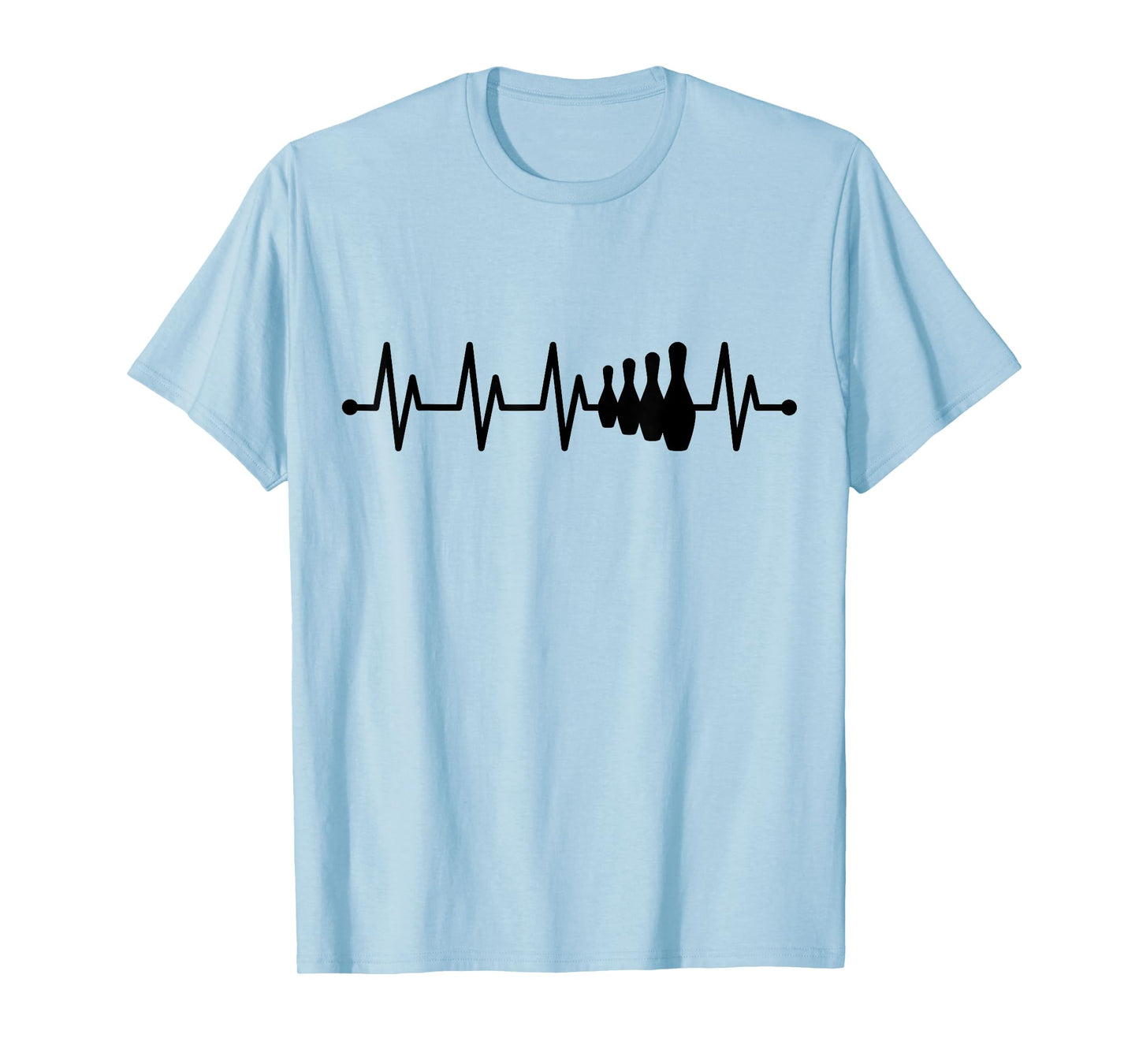 Heartbeat Bowling ECG Pulse Bowling Ball Bowler T-Shirt
