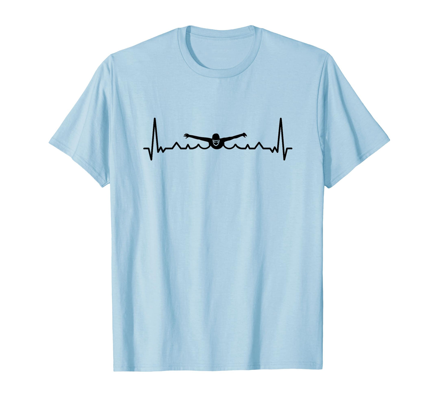 Swimming Heartbeat For Swimmers T-Shirt