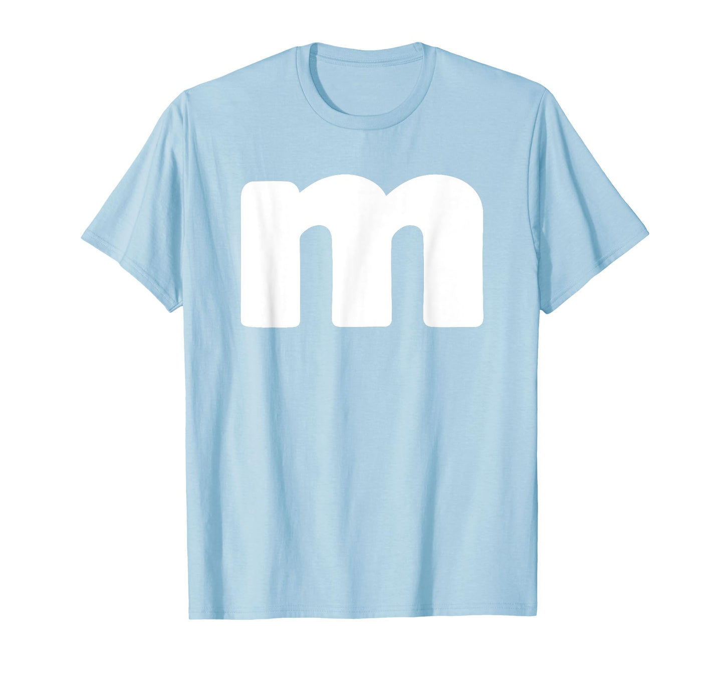 Funny Letter M Groups Halloween Team easy lazy T-Shirt