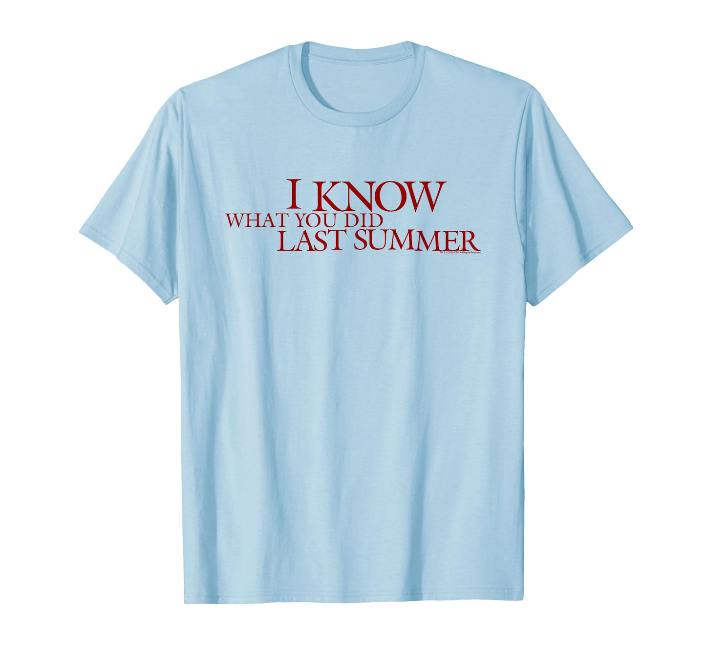 I Know What You Did Last Summer Blood Red Logo Retro Horror T-Shirt